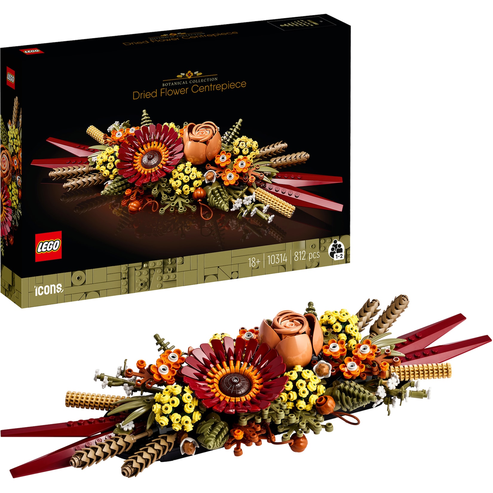 LEGO Konstruktionsspielzeug Botanical Collection Trockenblumengesteck