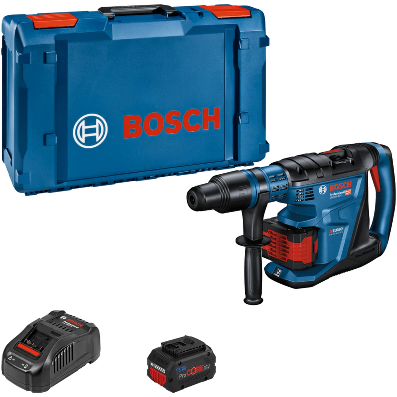Bosch Bohrhammer Akku-Bohrhammer BITURBO GBH 18V-40 C Professional, 18Volt