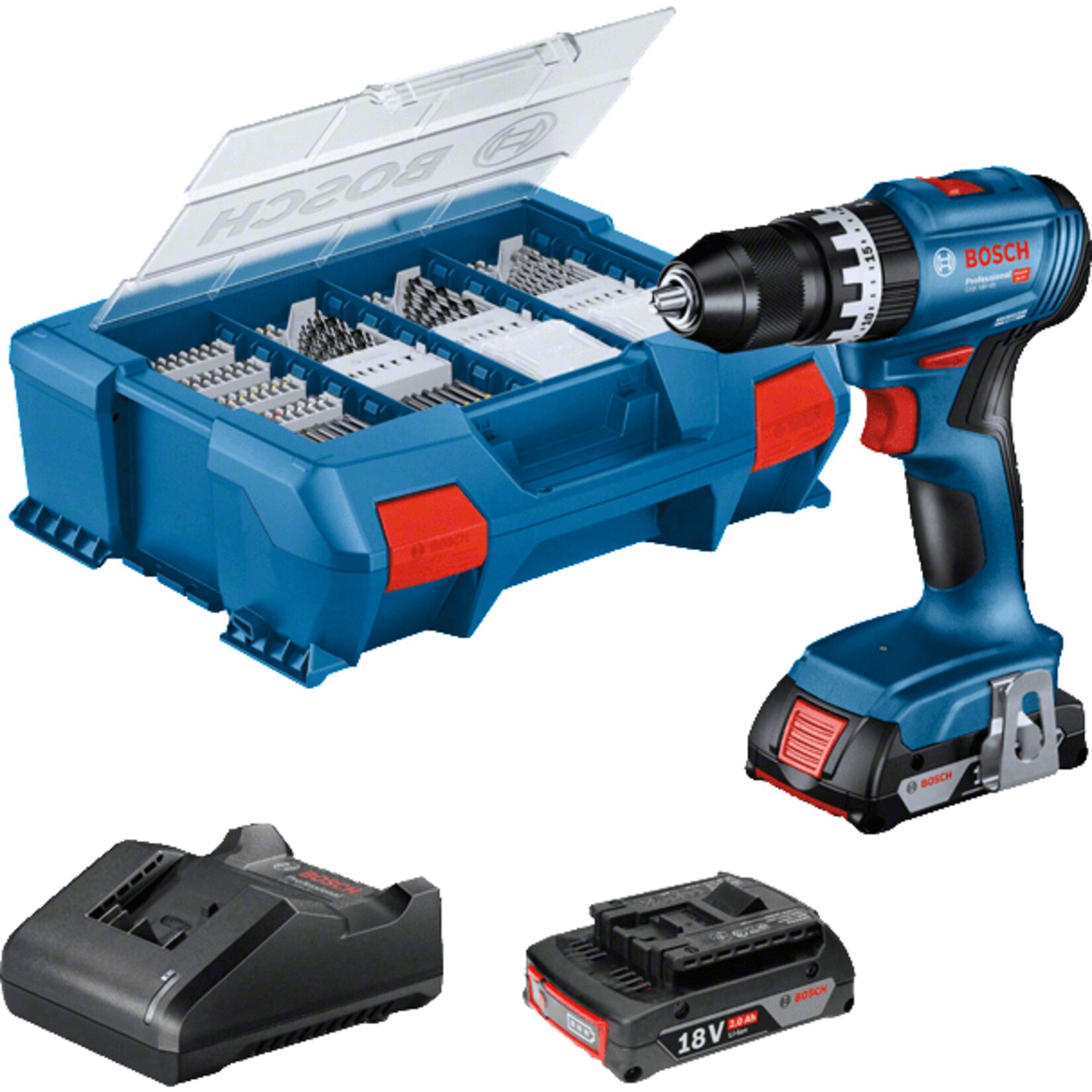 Bosch Schlagbohrschrauber Akku-Schlagbohrschrauber GSB 18V-45 Professional, 18Volt