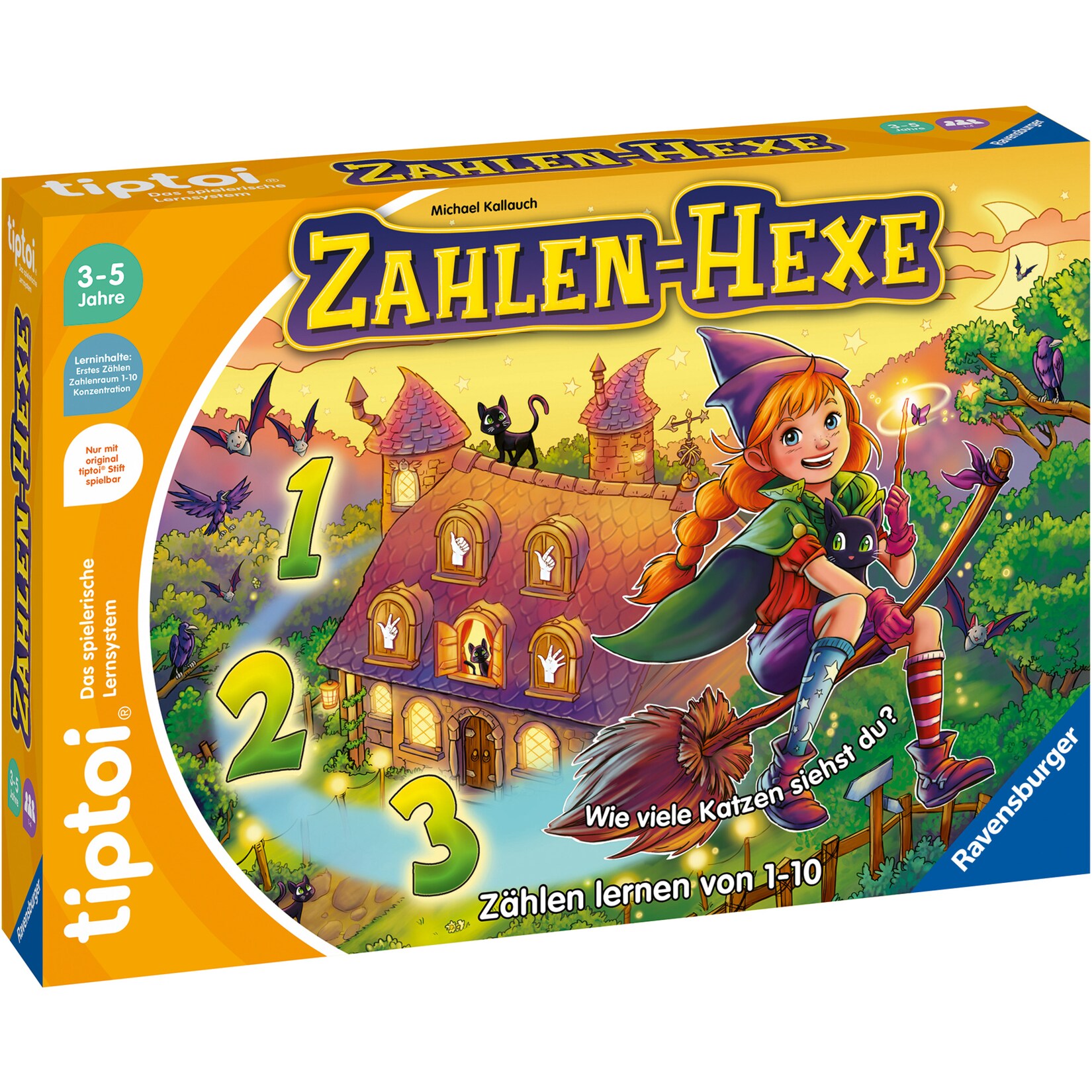 Ravensburger Brettspiel tiptoi Zahlen-Hexe