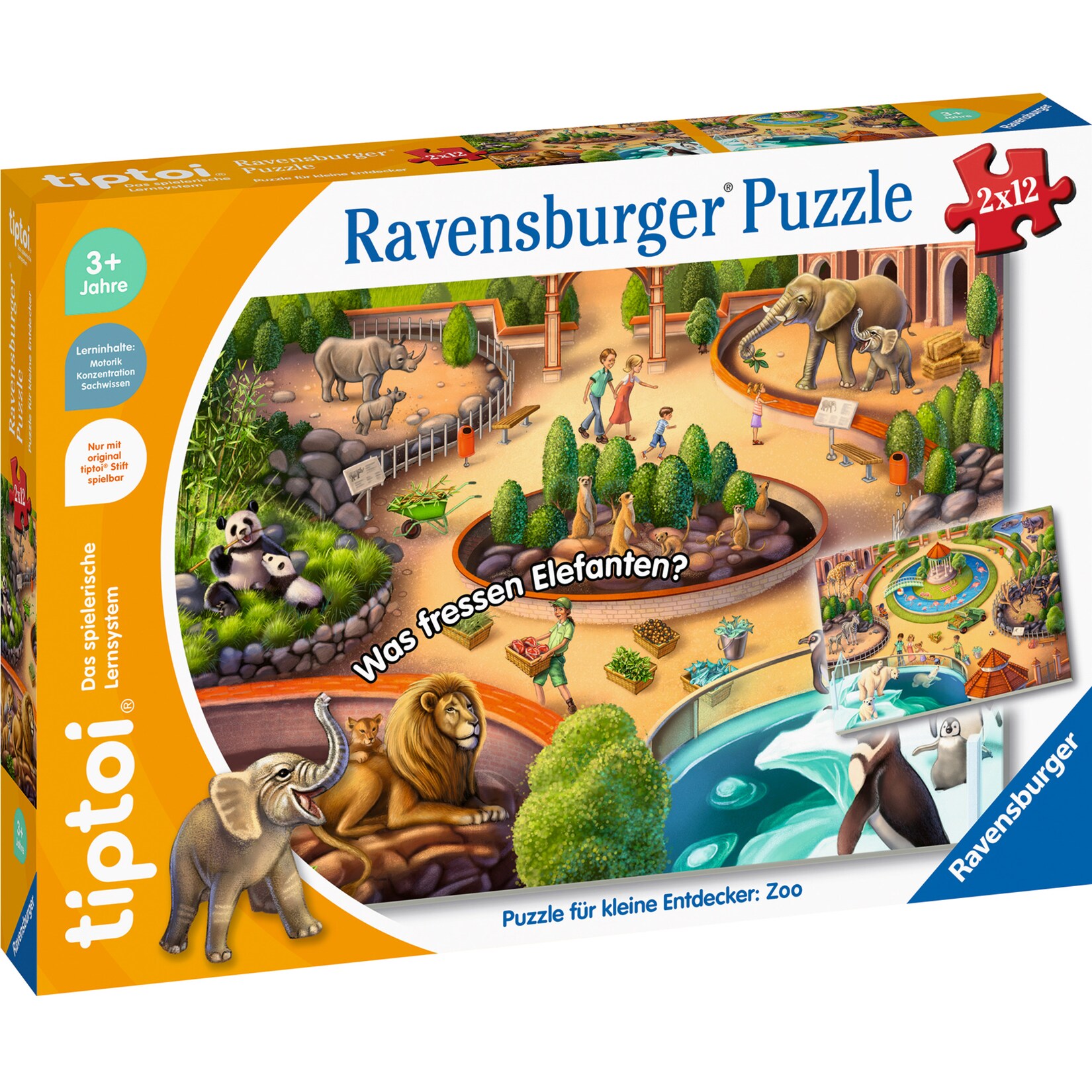 Ravensburger Puzzle tiptoi Puzzle für kleine Entdecker: Zoo | 04005556001385