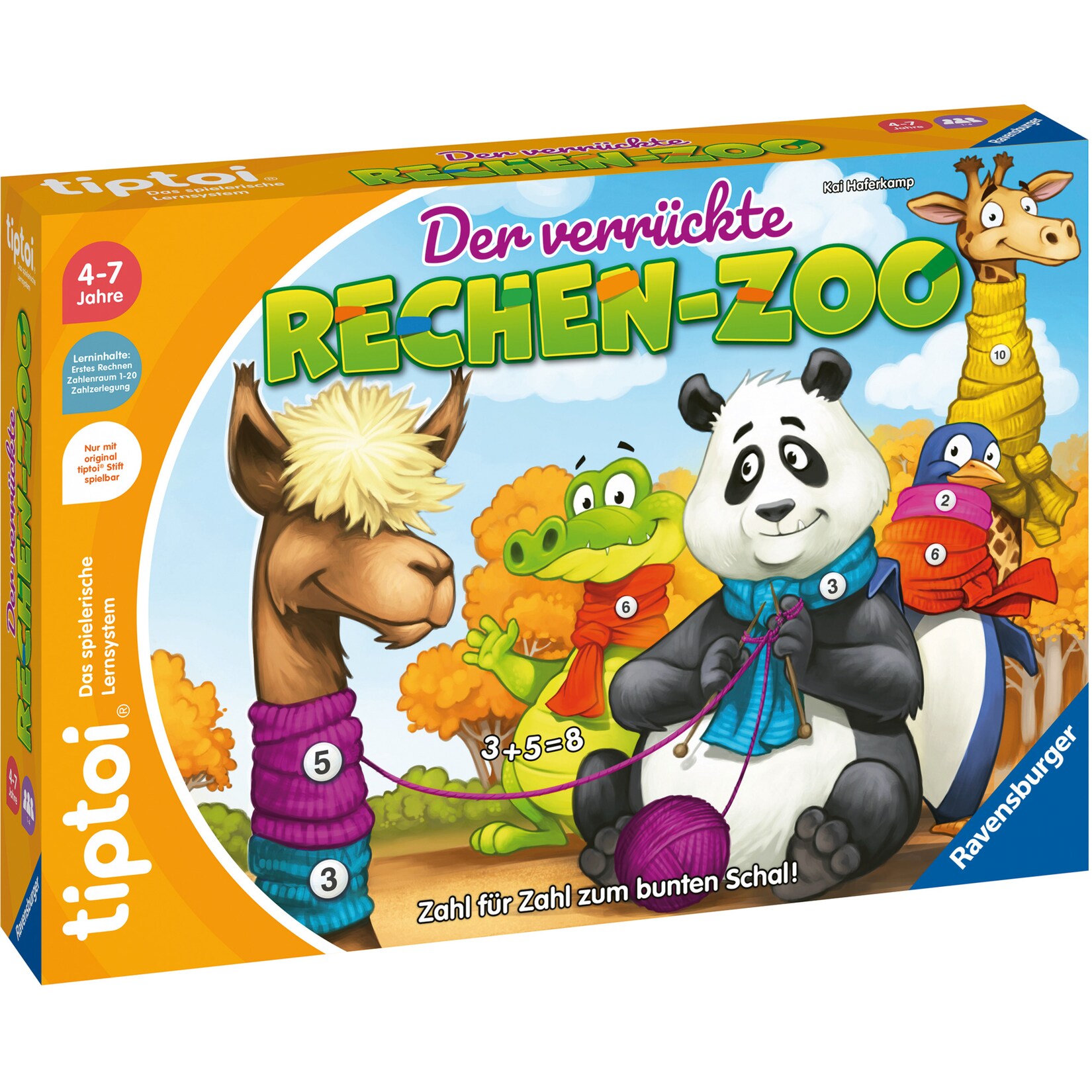 Ravensburger Brettspiel tiptoi Der verrückte Rechen-Zoo