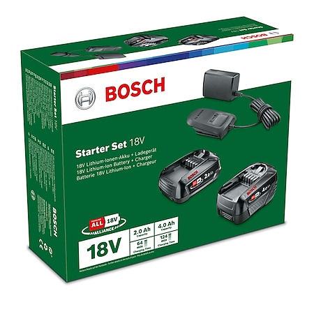 Bosch Ladegerät Starter-Set 18V (PBA 2.0Ah + PBA 4.0Ah + AL 18V-20) online  kaufen bei Netto