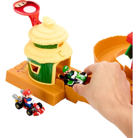 bei Hot online Spielfahrzeug Mario Track Island Kart Set Kong Netto kaufen Wheels