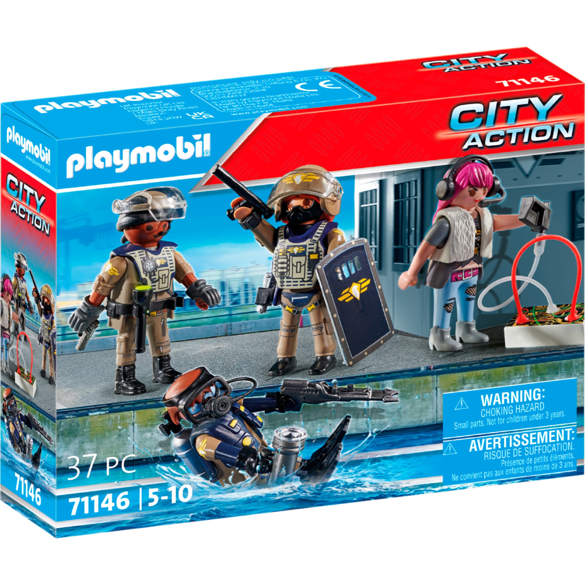 PLAYMOBIL Konstruktionsspielzeug City Action SWAT-Figurenset - Bild 1