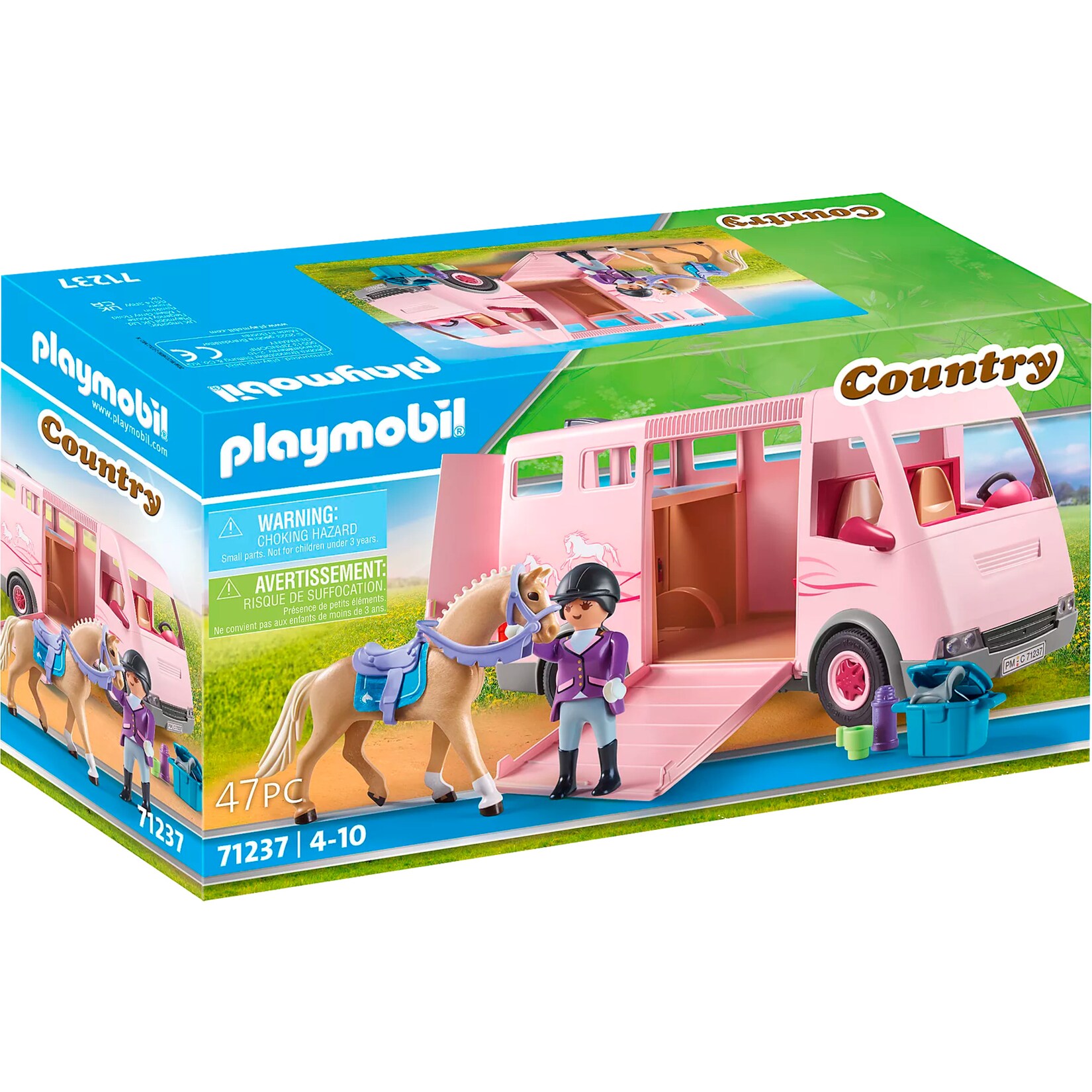 PLAYMOBIL Konstruktionsspielzeug Pferdetransporter
