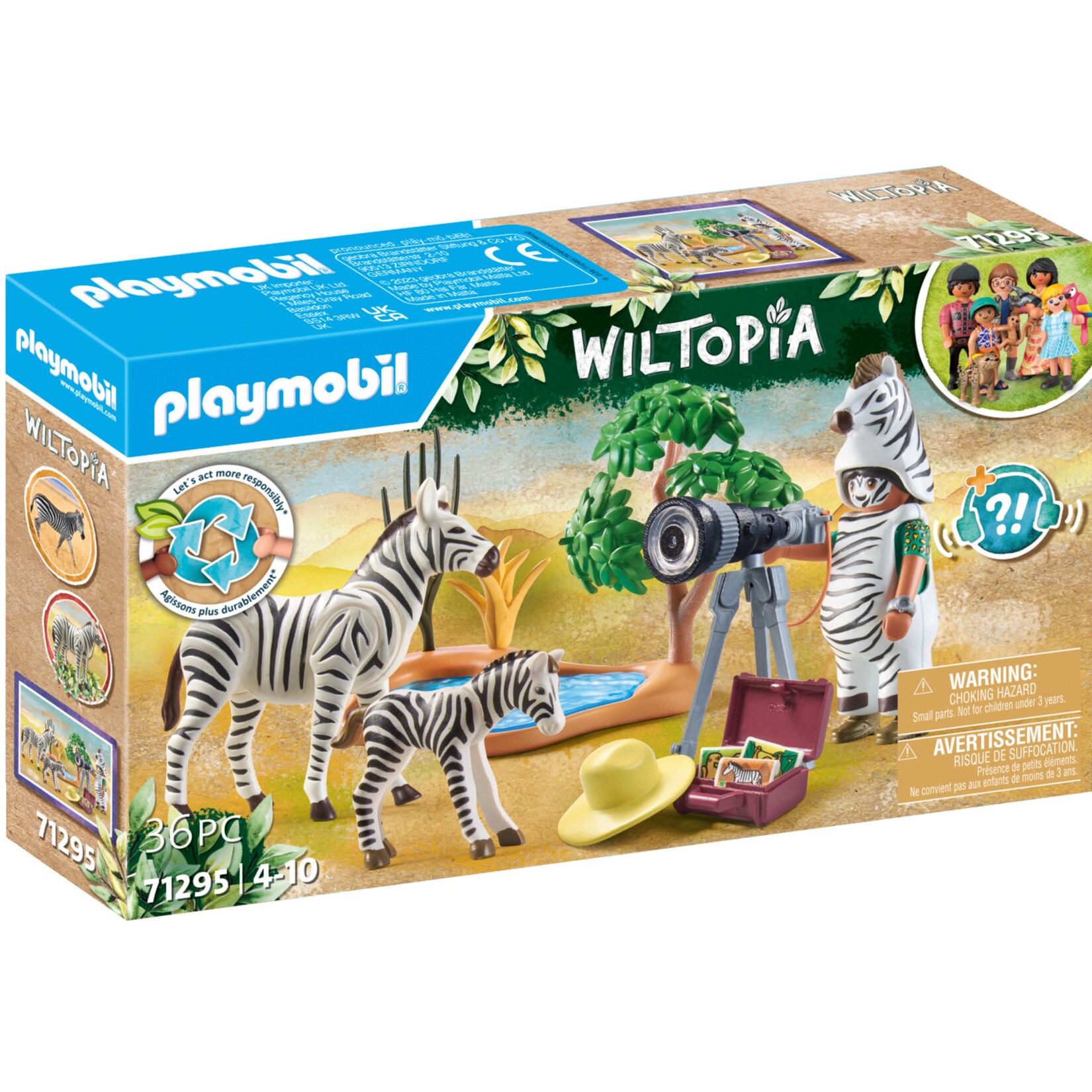 PLAYMOBIL Konstruktionsspielzeug Wiltopia Unterwegs mit der Tierfotografin