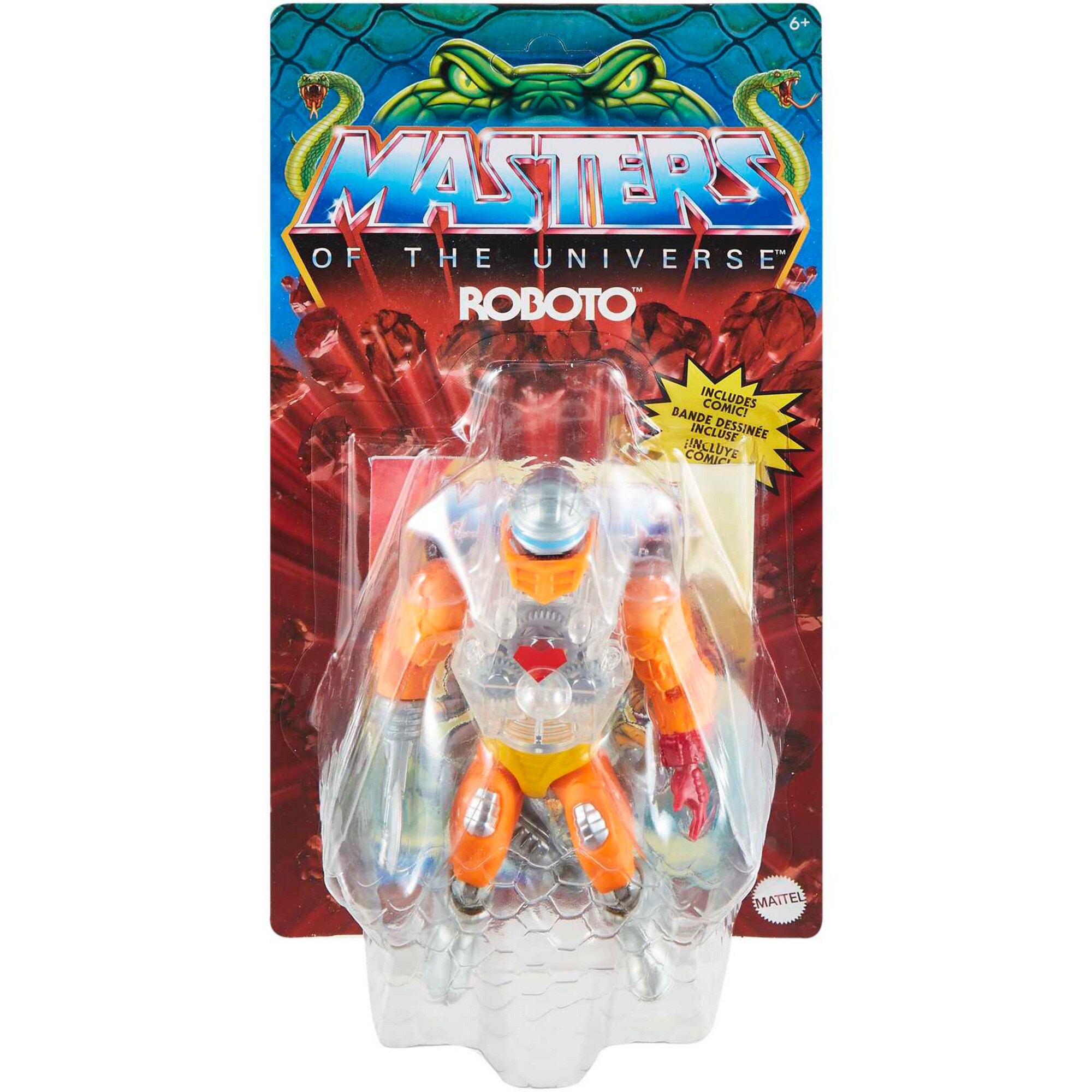 Mattel Spielfigur Masters of the Universe Origins Actionfigur Mini Comic Roboto - Bild 1