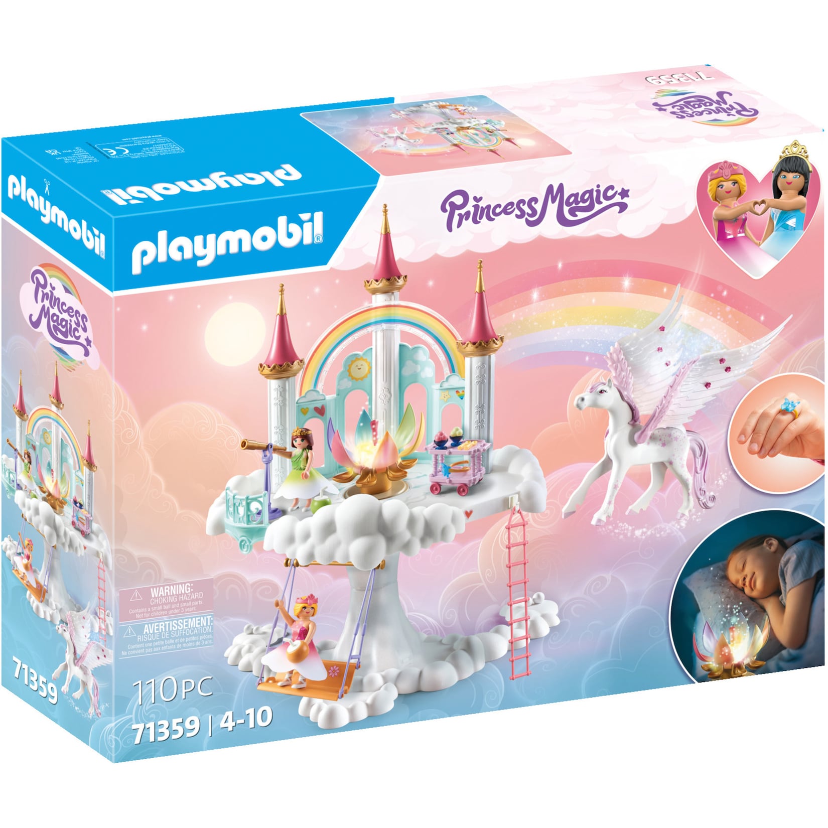 PLAYMOBIL Konstruktionsspielzeug Princess Magic Himmlisches Regenbogenschloss
