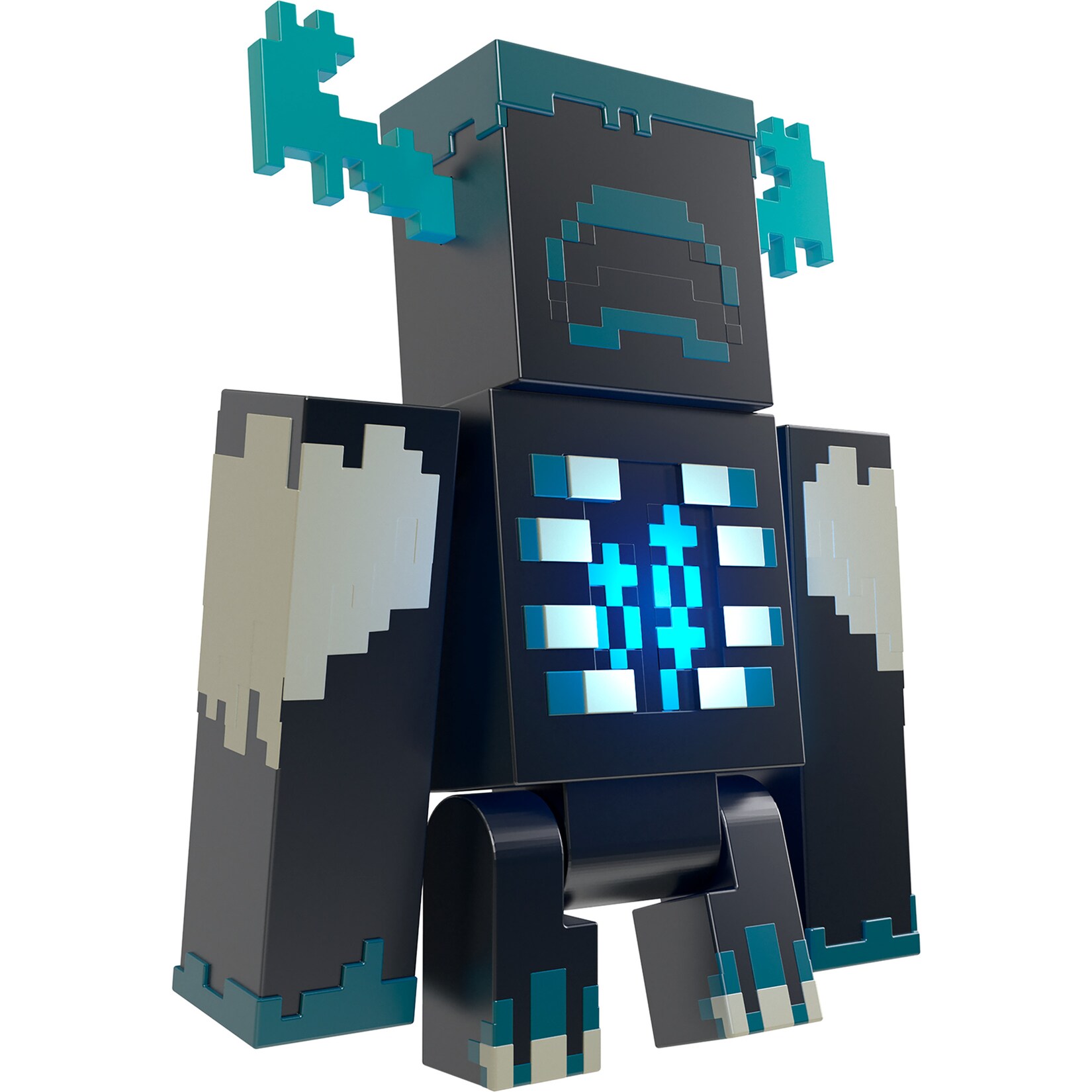 Minecraft Spielfigur Minecraft Warden Figur mit Lichtern, Geräuschen und Zubehör | 00194735070169