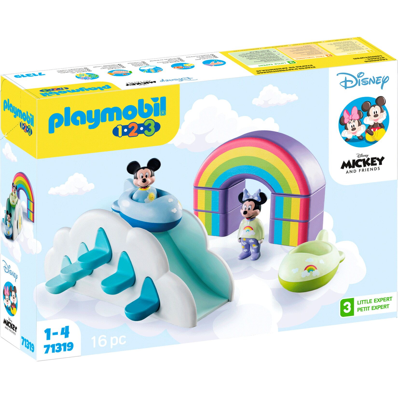 PLAYMOBIL Konstruktionsspielzeug 1.2.3 & Disney: Mickys & Minnies Wolkenhaus