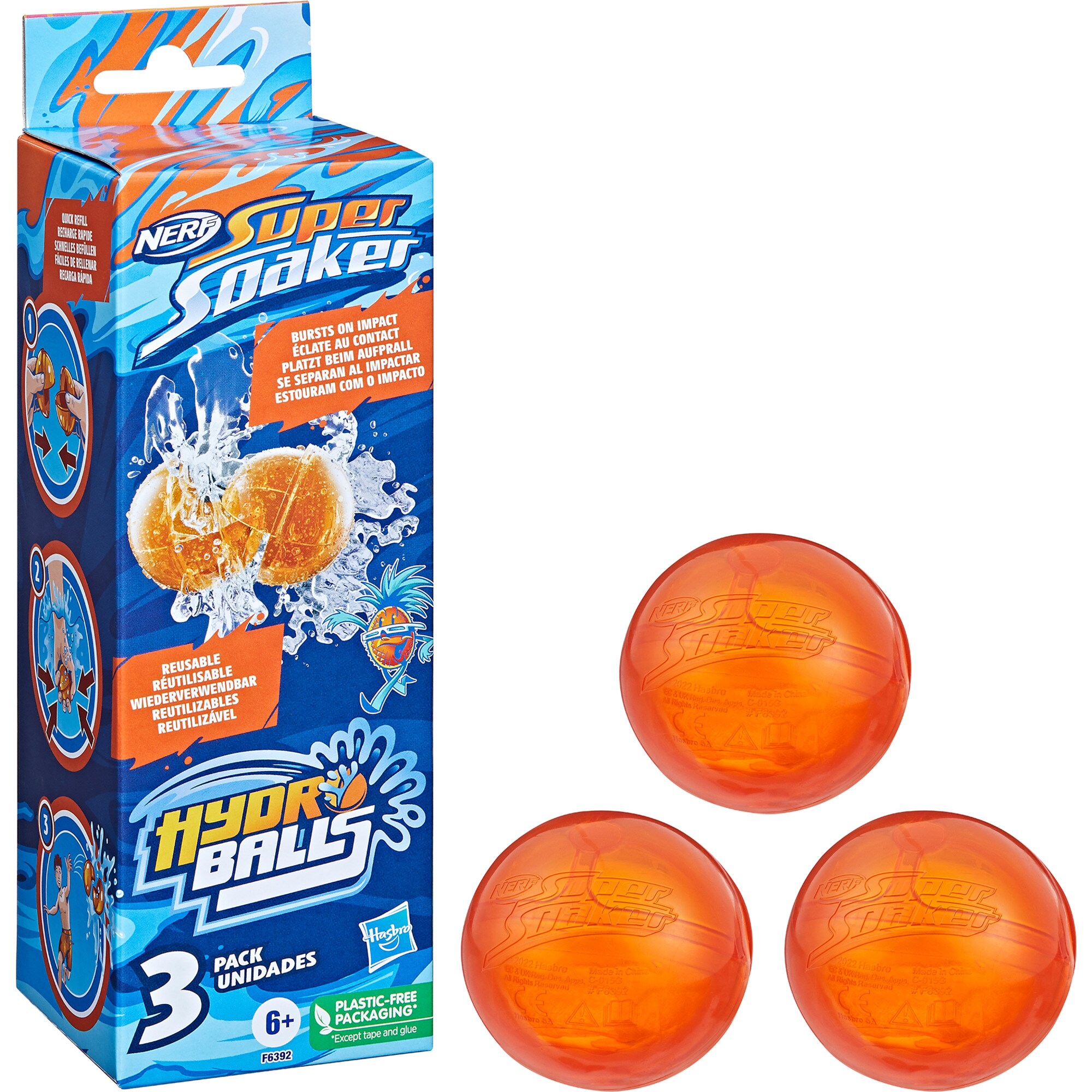 Nerf Wasserspielzeug Nerf Super Soaker Hydro Balls 3er-Pack - Bild 1