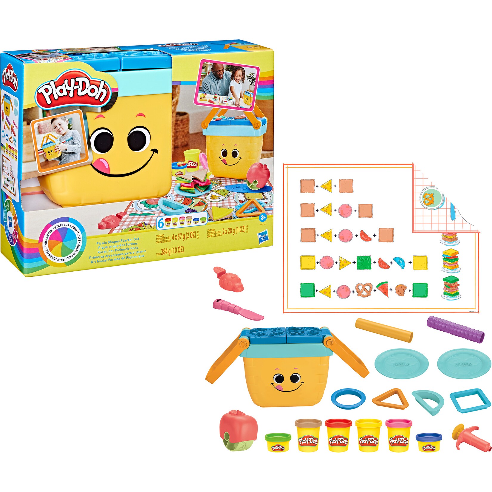 Hasbro Kneten Play-Doh Korbi, der Picknick-Korb