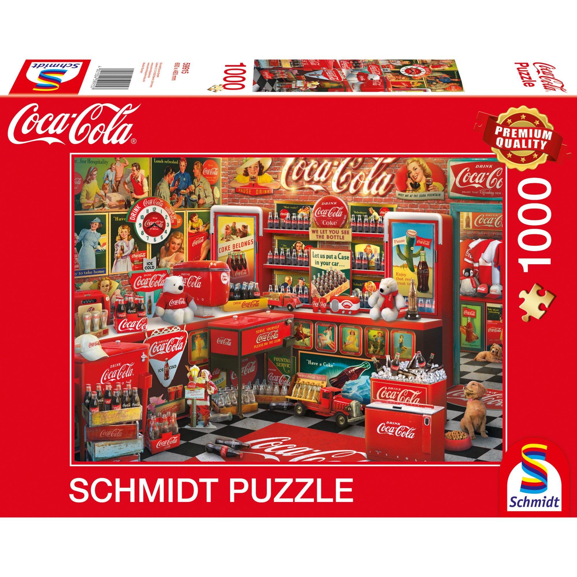Schmidt Spiele Puzzle Coca Cola - Nostalgie-Shop - Bild 1