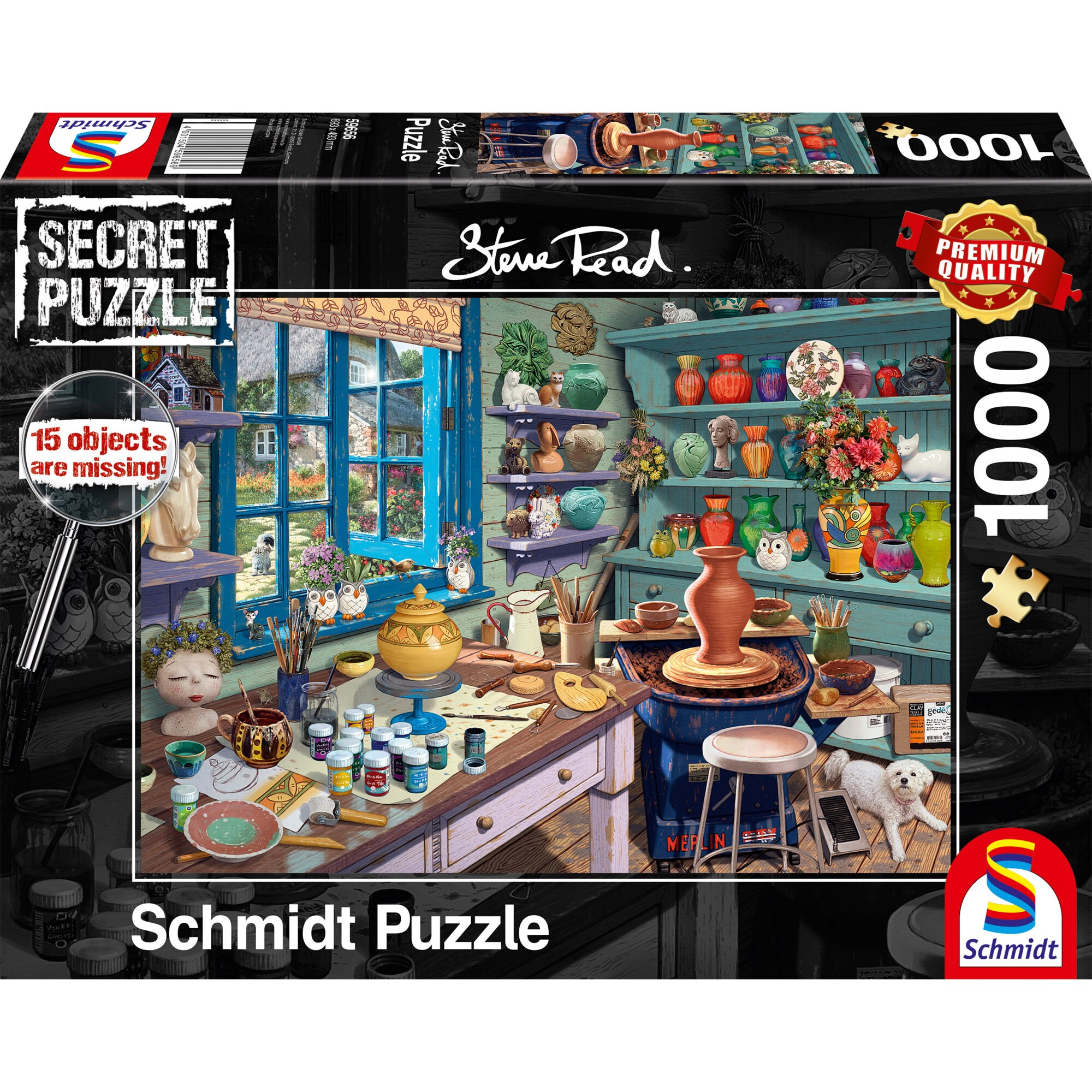 Schmidt Spiele Puzzle Steve Read: Secret Puzzles - K&uuml;nstler-Atelier - Bild 1