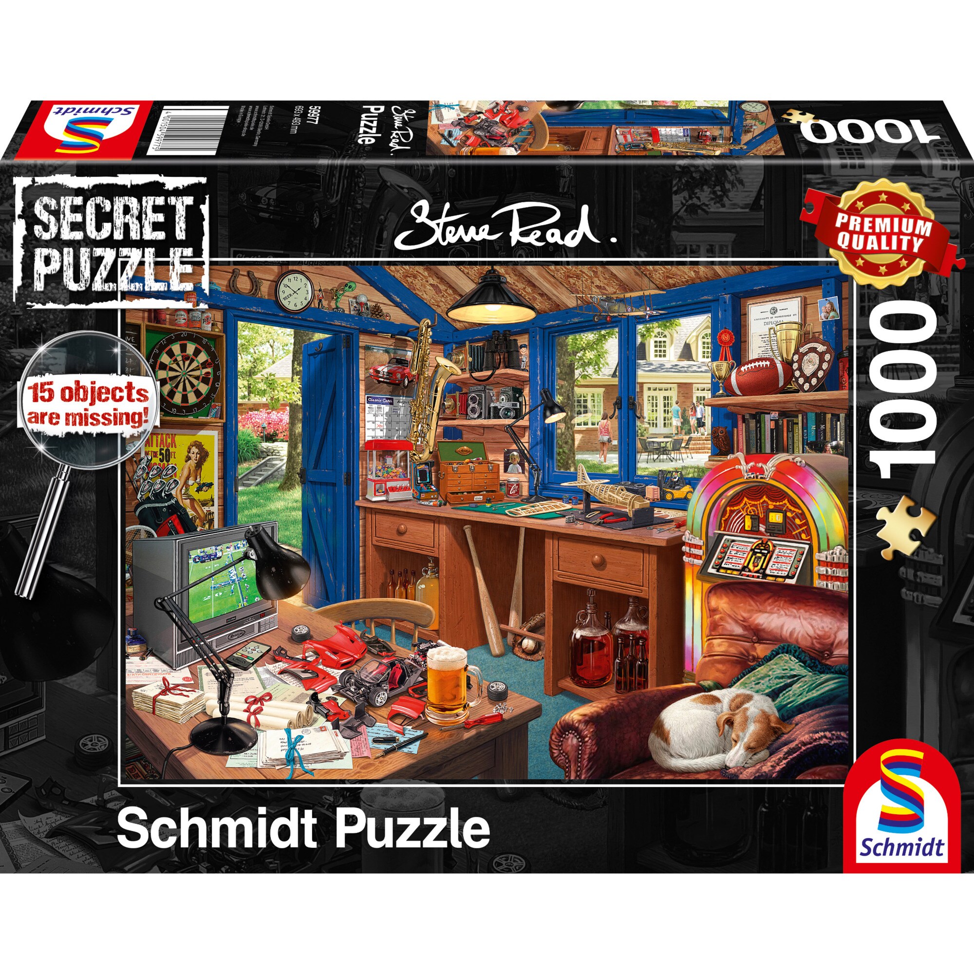 Schmidt Spiele Puzzle Steve Read: Secret Puzzle - Vaters Werkstatt - Bild 1