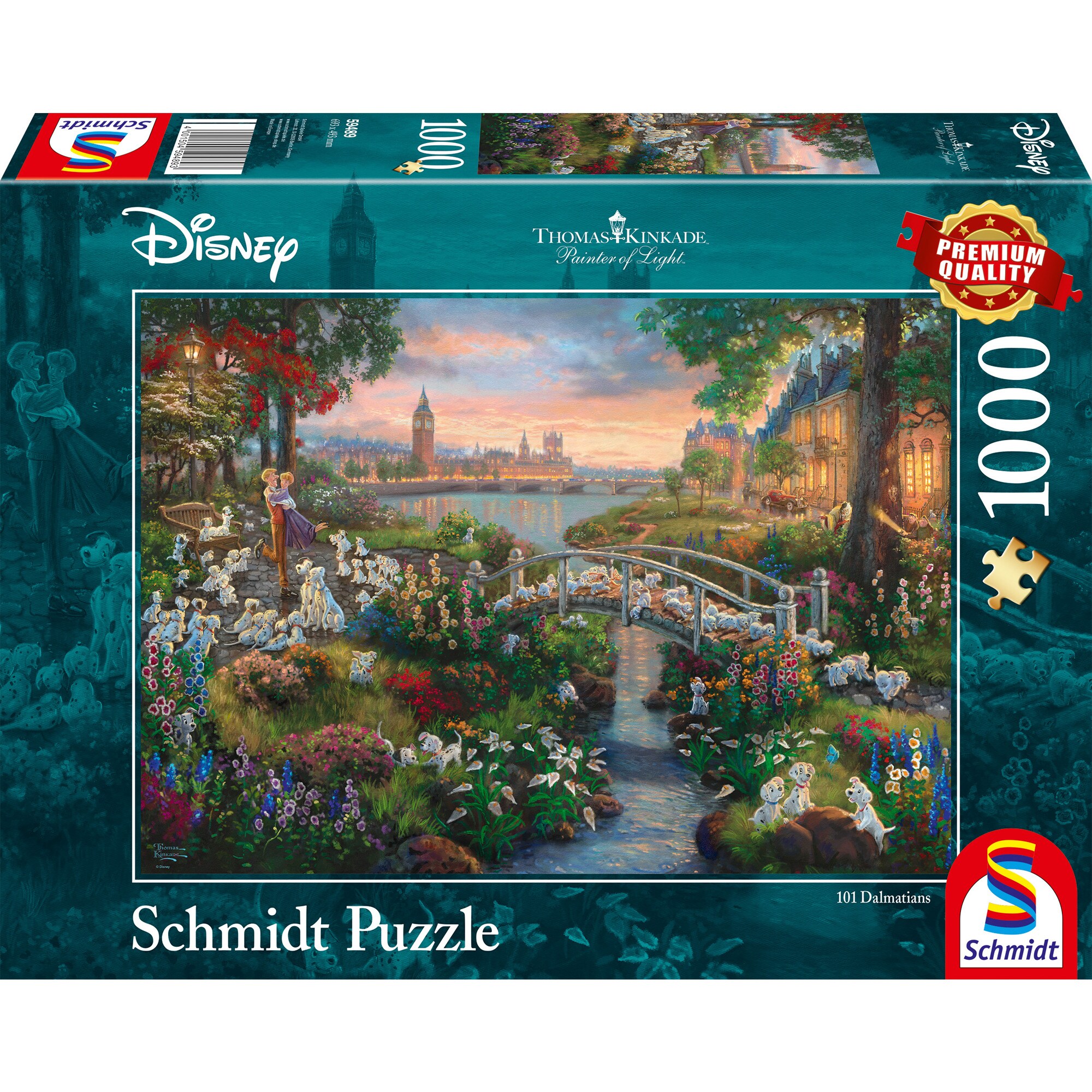 Schmidt Spiele Puzzle Thomas Kinkade Studios: Painter of Light - Disney 101 Dalmatiner - Bild 1
