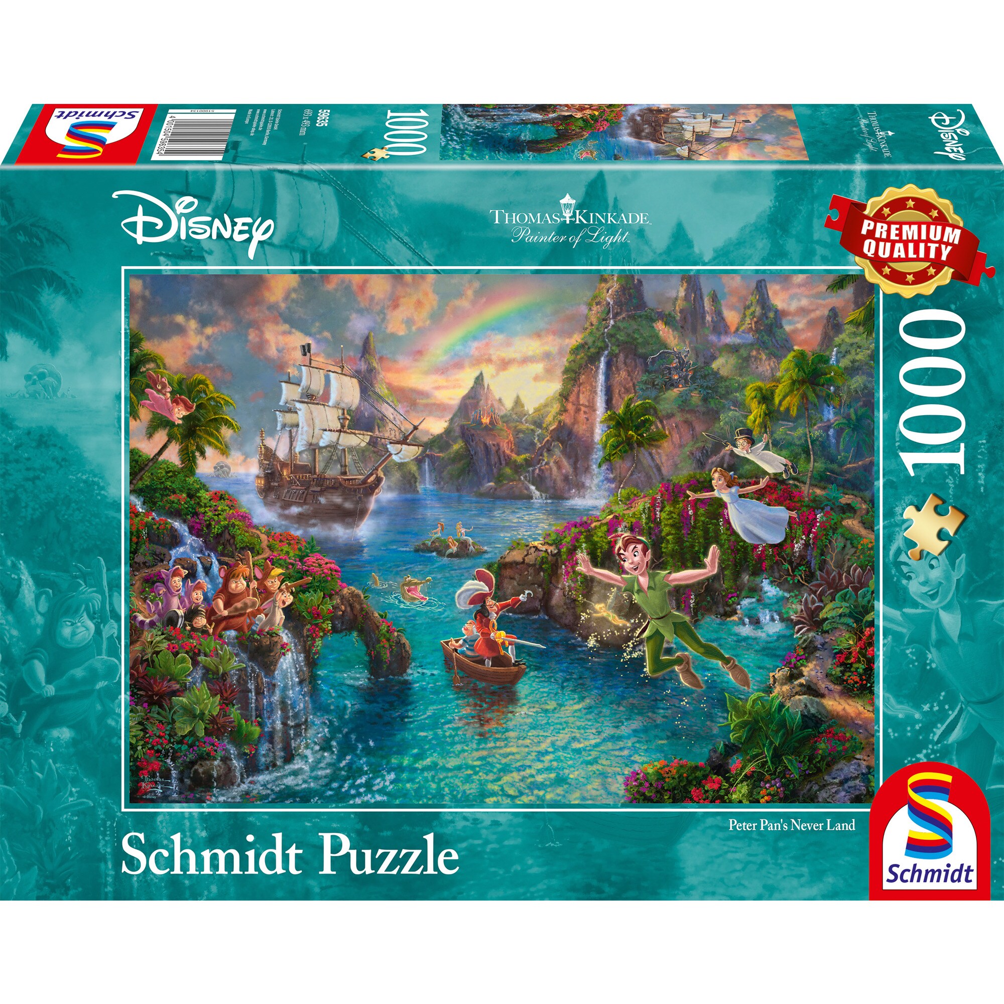Schmidt Spiele Puzzle Thomas Kinkade: Painter of Light - Disney, Peter Pan - Bild 1