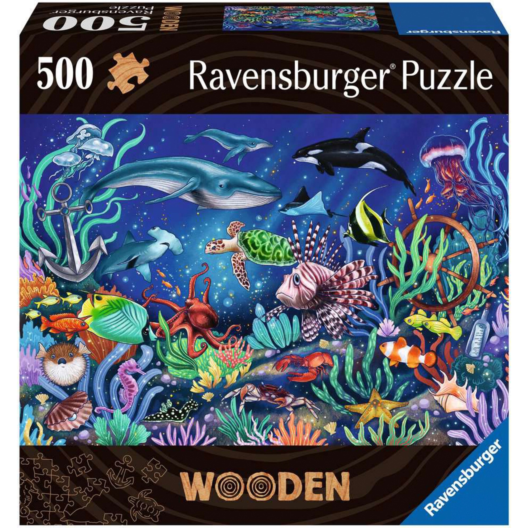 Ravensburger Puzzle Wooden Puzzle Unten im Meer - Bild 1