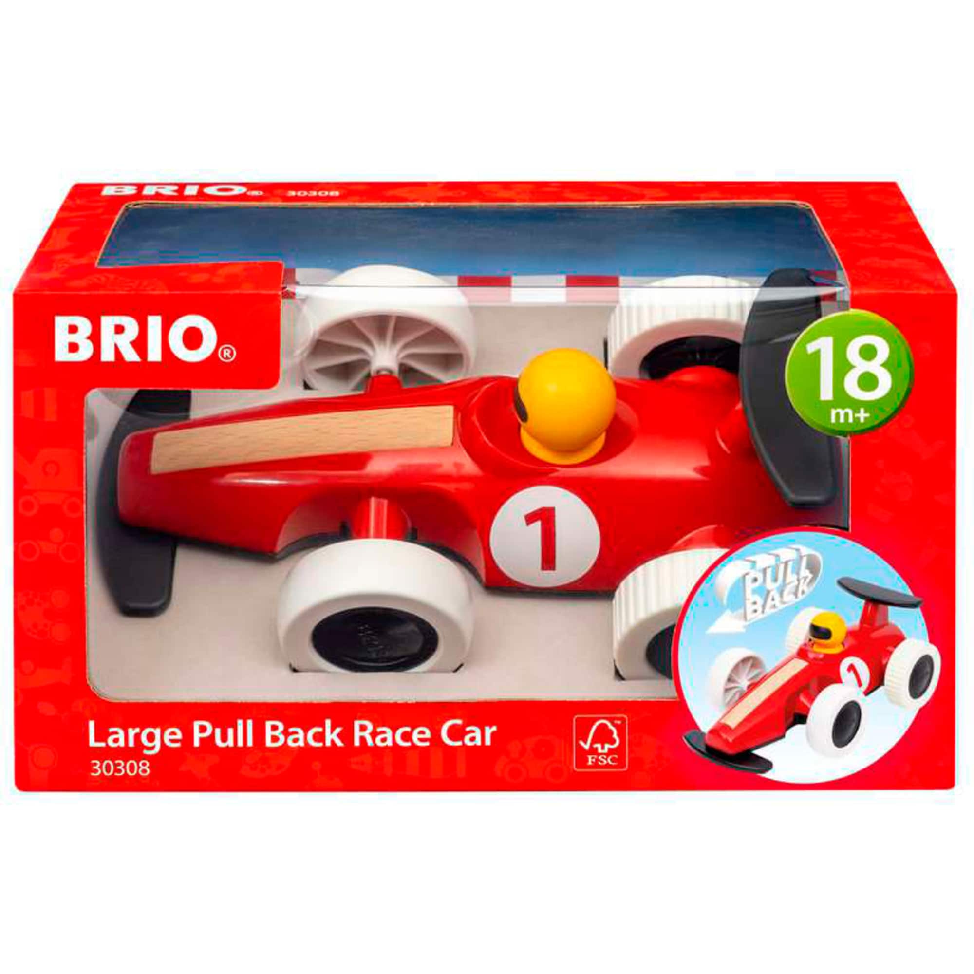 BRIO Spielfahrzeug Gro&szlig;er Rennwagen mit R&uuml;ckziehmotor - Bild 1