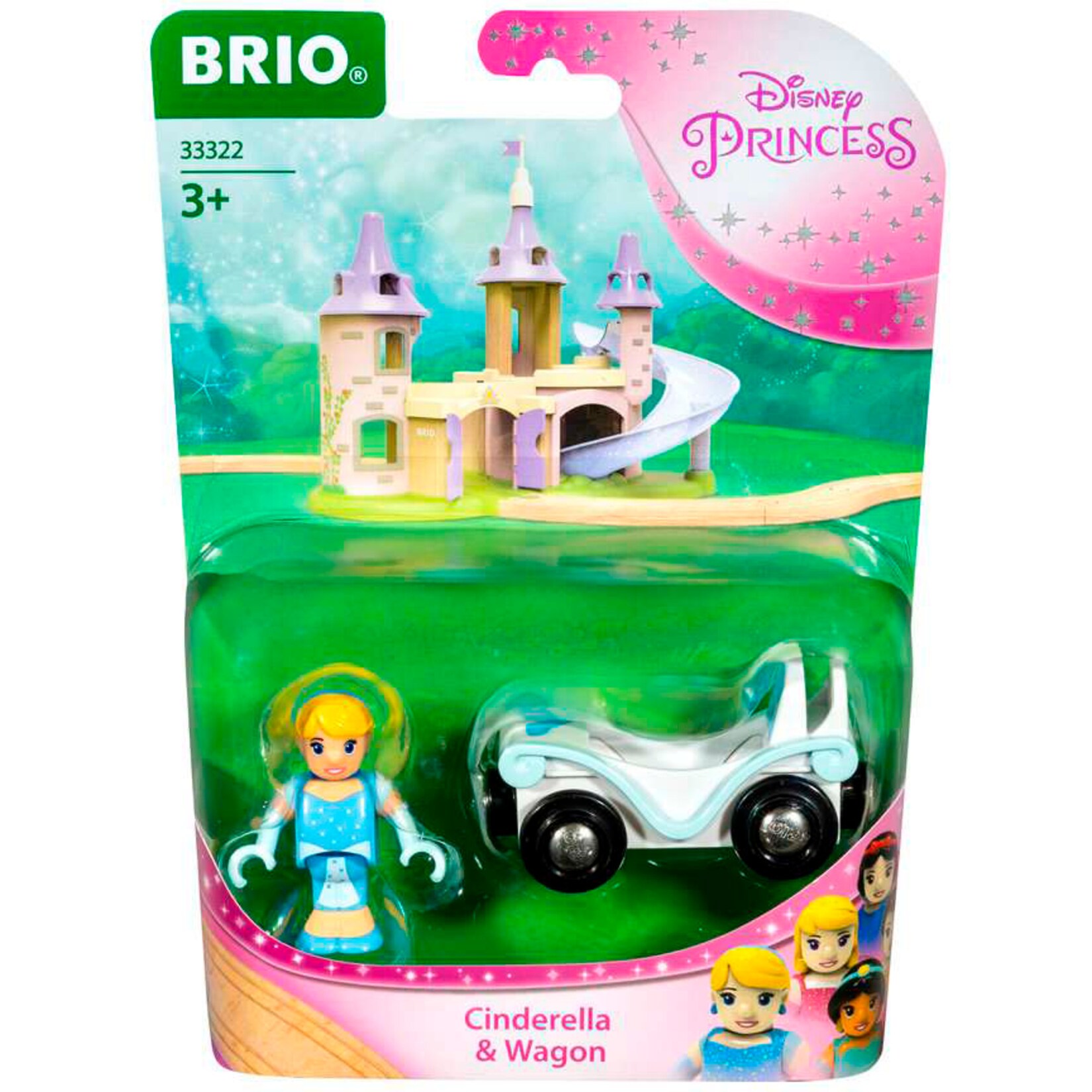 BRIO Spielfahrzeug Disney Princess Cinderella mit Waggon | 07312350333220