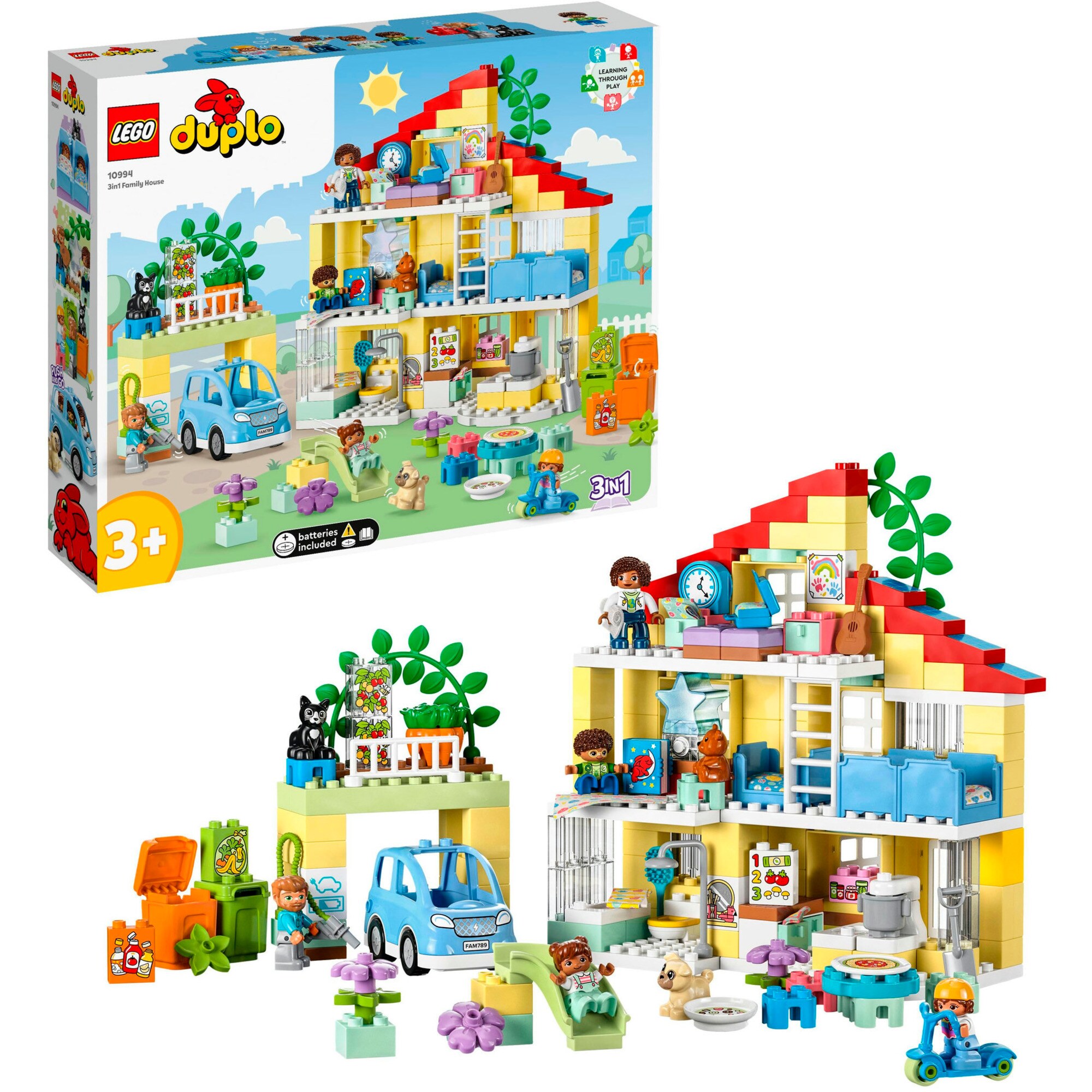 LEGO Konstruktionsspielzeug DUPLO 3-in-1-Familienhaus - Bild 1