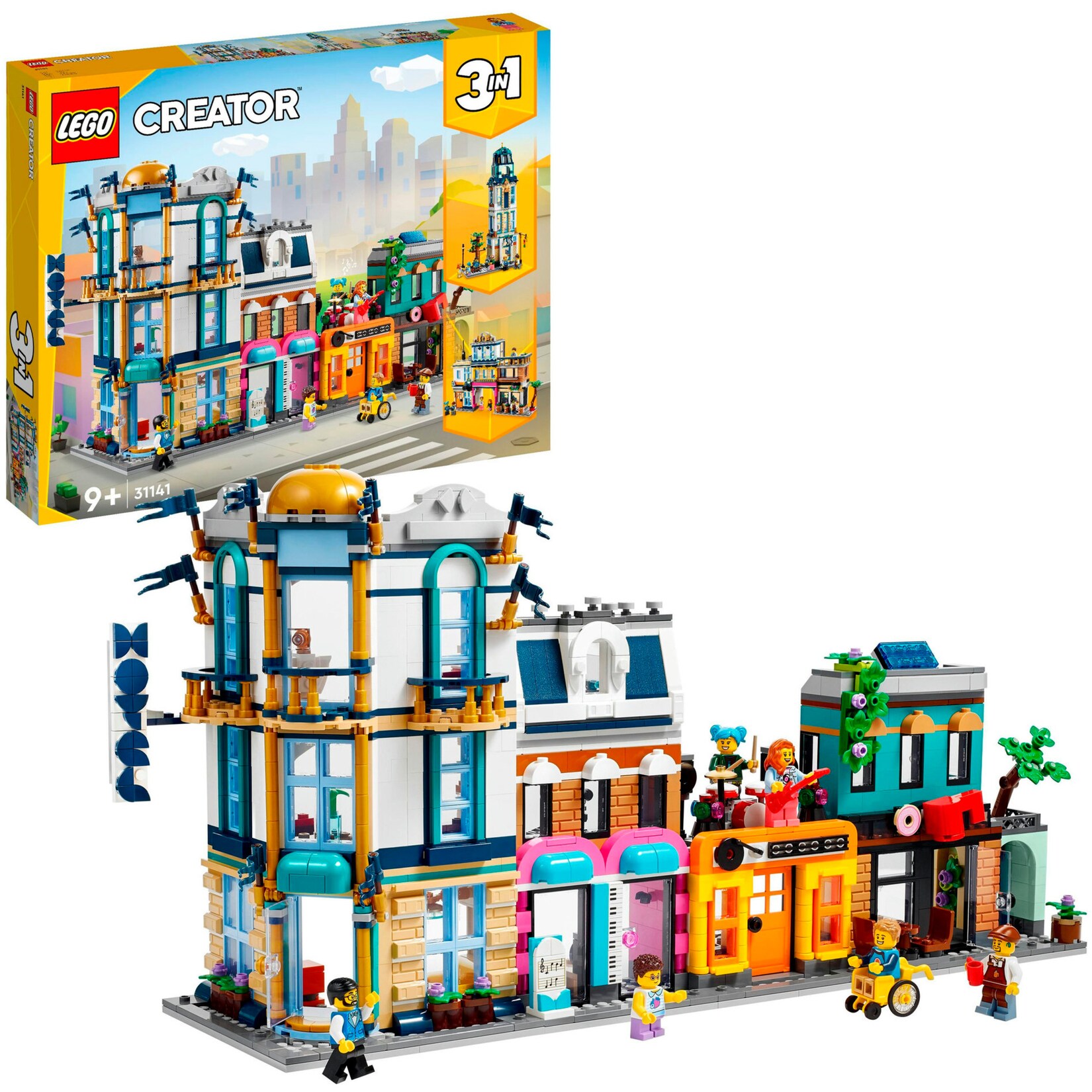 LEGO Konstruktionsspielzeug Creator 3-in-1 Hauptstraße
