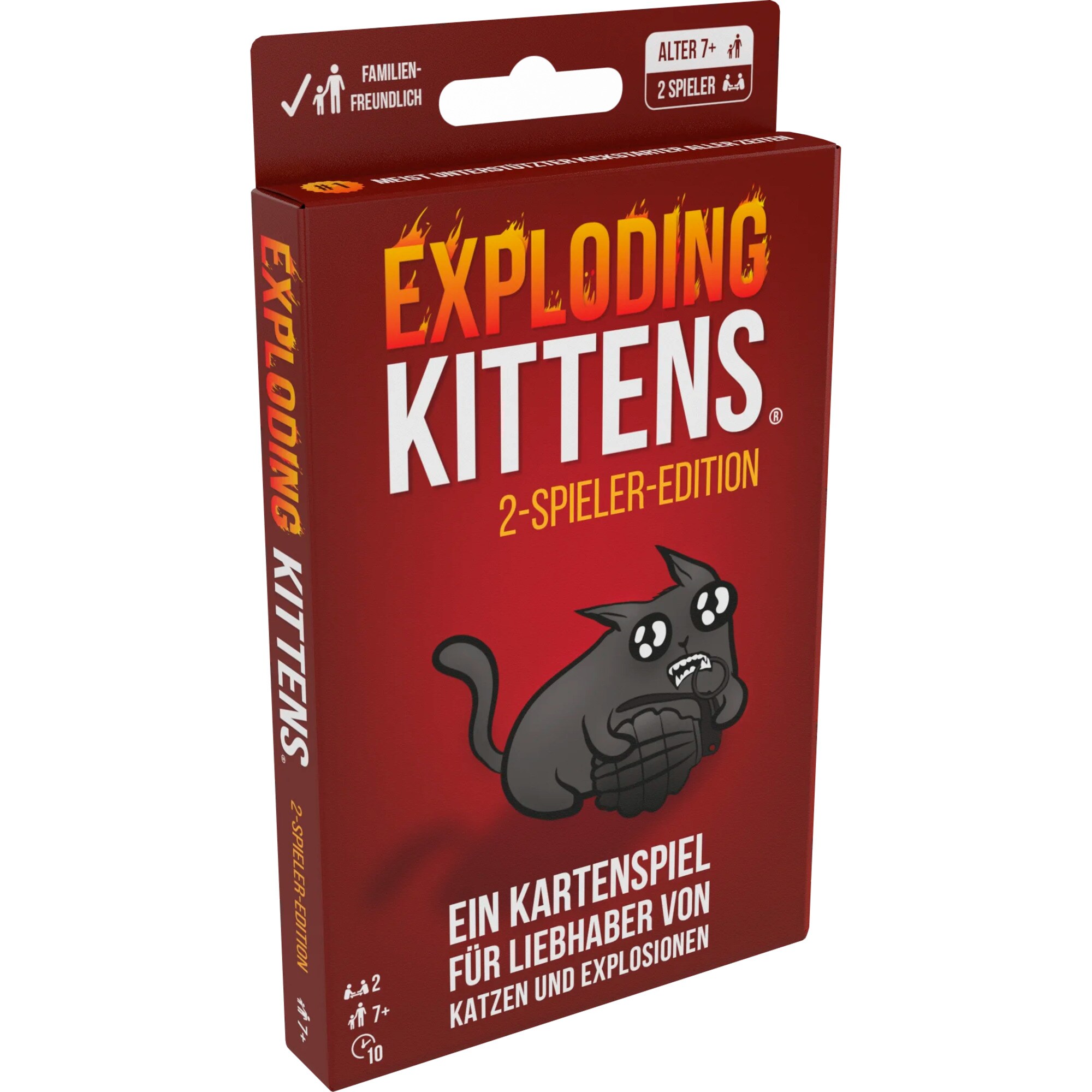 Asmodee Kartenspiel Exploding Kittens - 2-Spieler-Edition - Bild 1