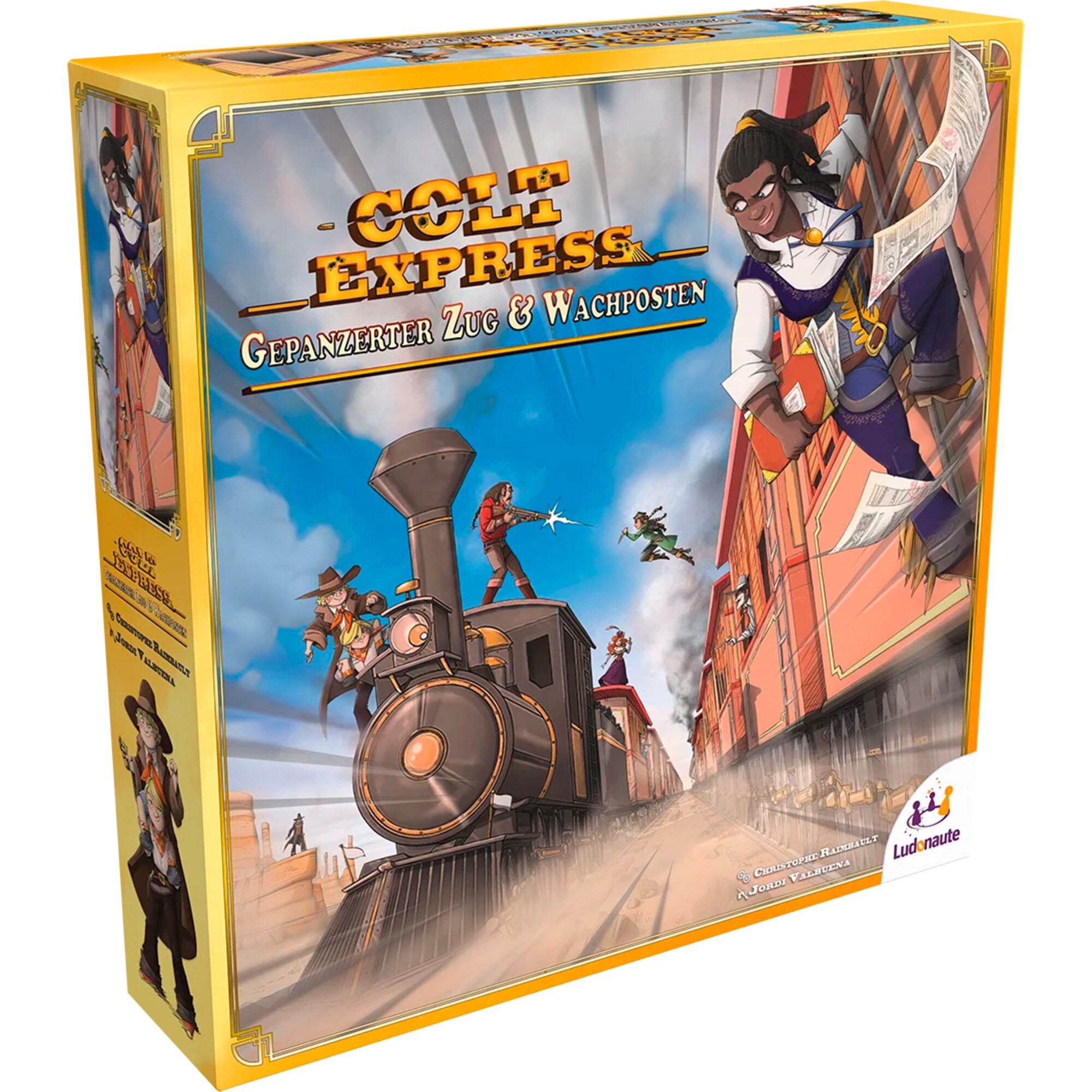 Asmodee Brettspiel Colt Express - Gepanzerter Zug & Wachposten - Bild 1