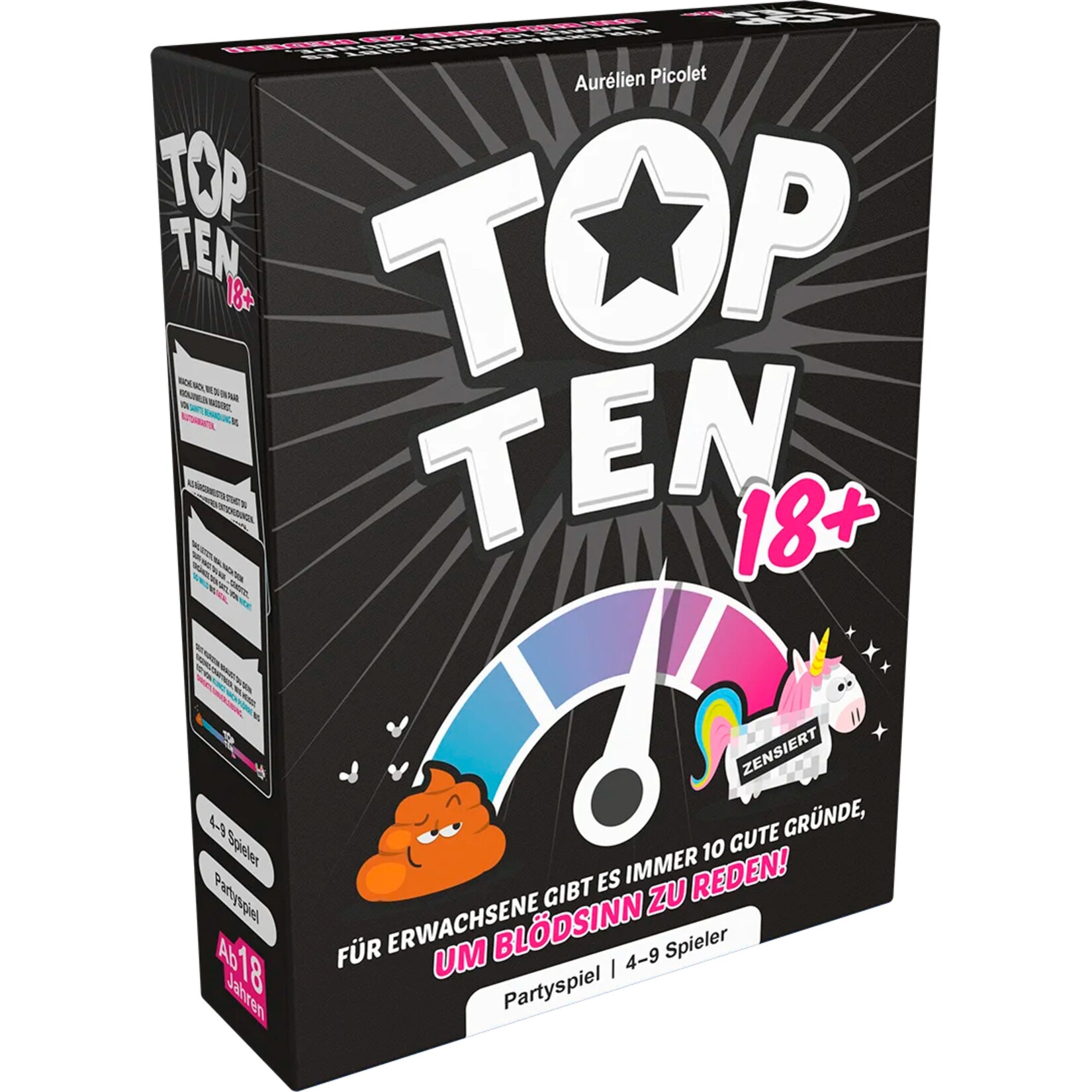 Asmodee Partyspiel Top Ten 18+