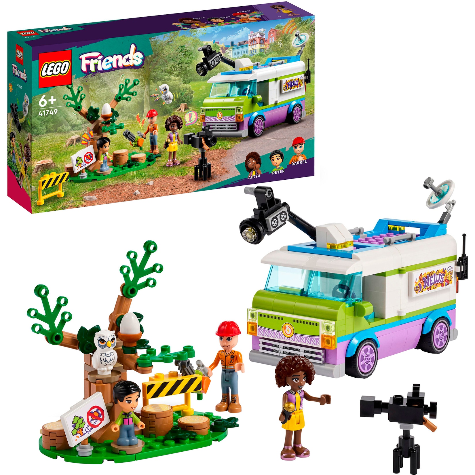 LEGO Konstruktionsspielzeug Friends Nachrichtenwagen