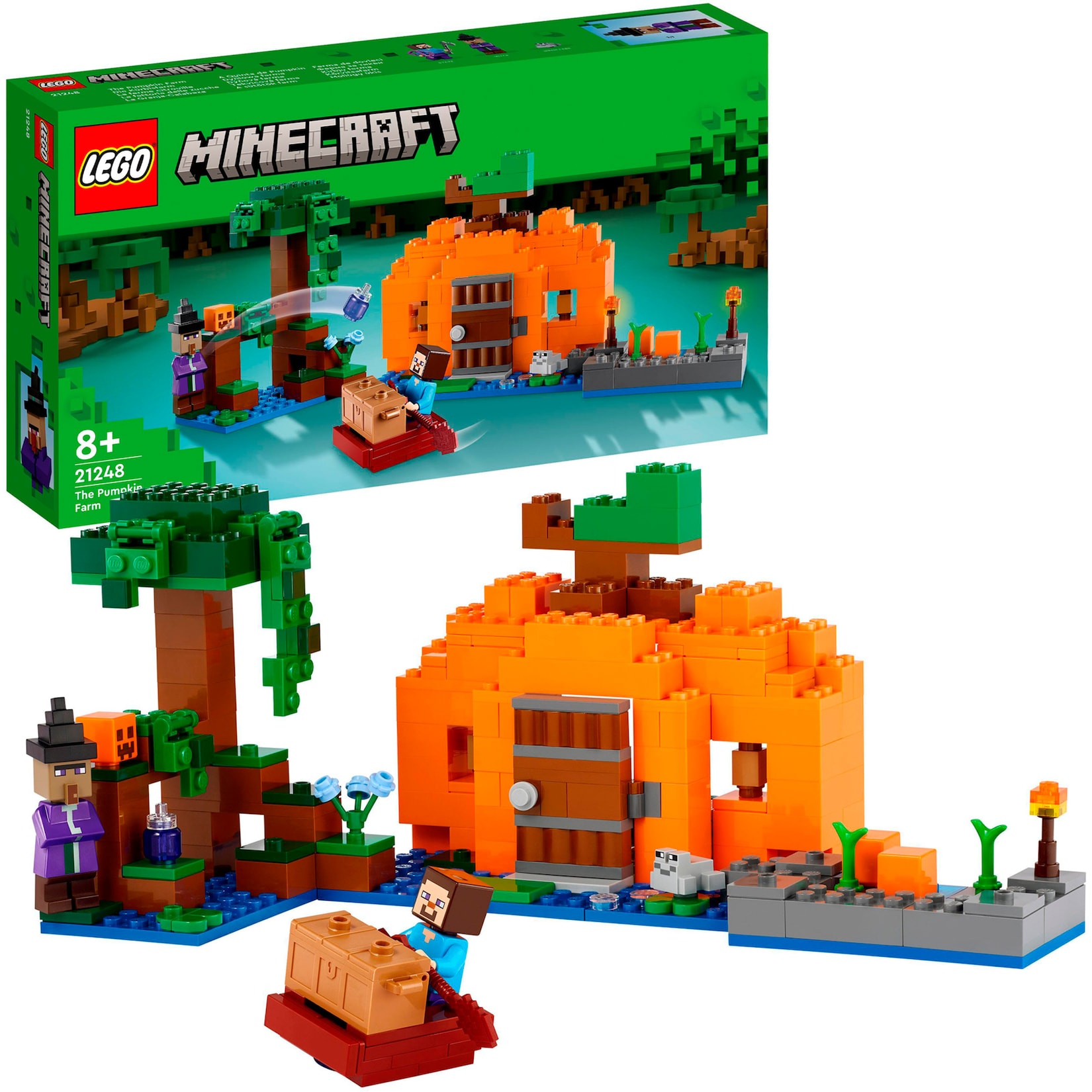 LEGO Konstruktionsspielzeug Minecraft Die Kürbisfarm