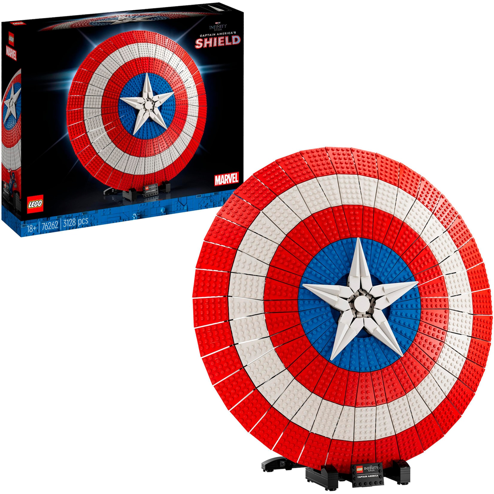 LEGO Konstruktionsspielzeug Marvel Super Heroes Captain Americas Schild