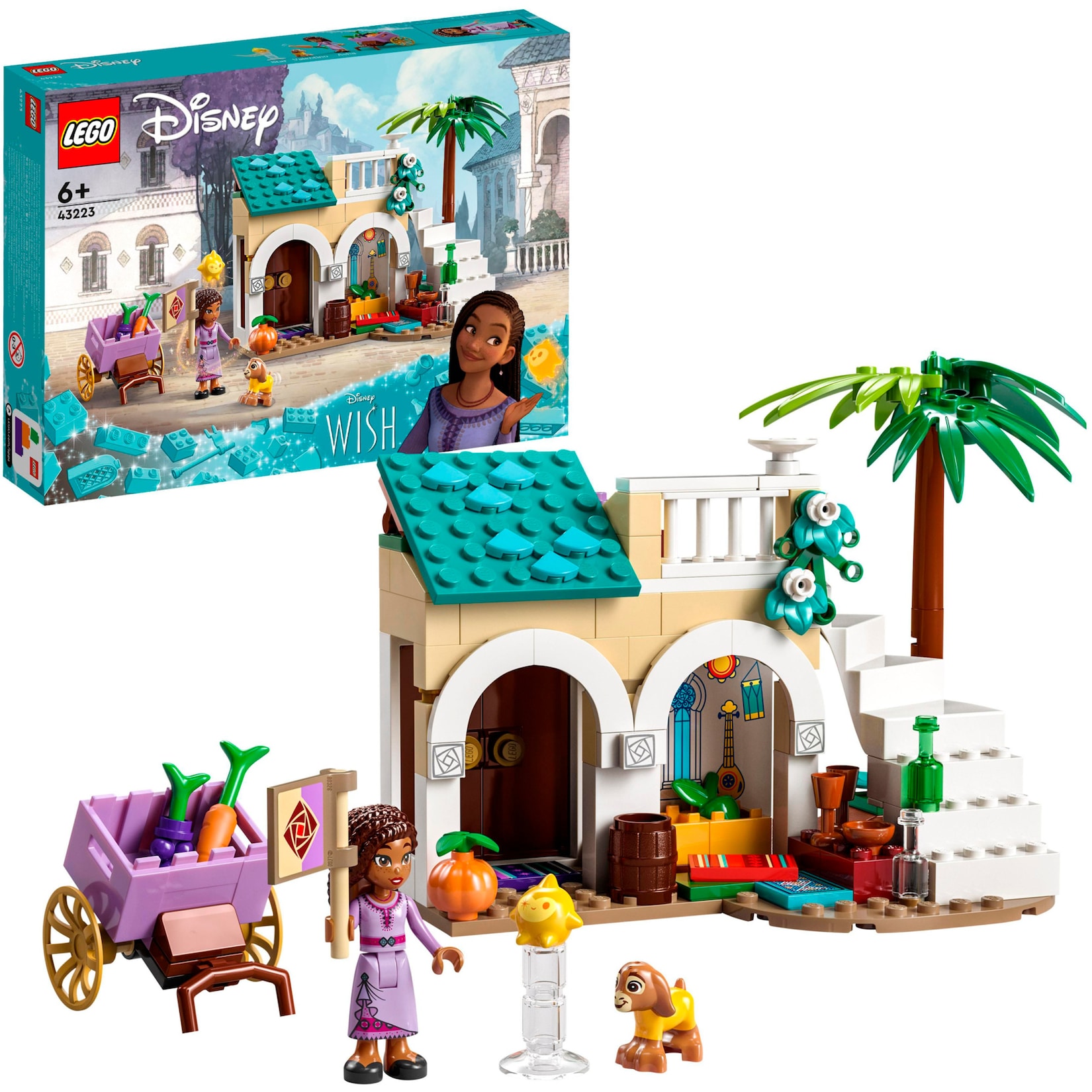LEGO Konstruktionsspielzeug Disney Wish Asha in der Stadt Rosas