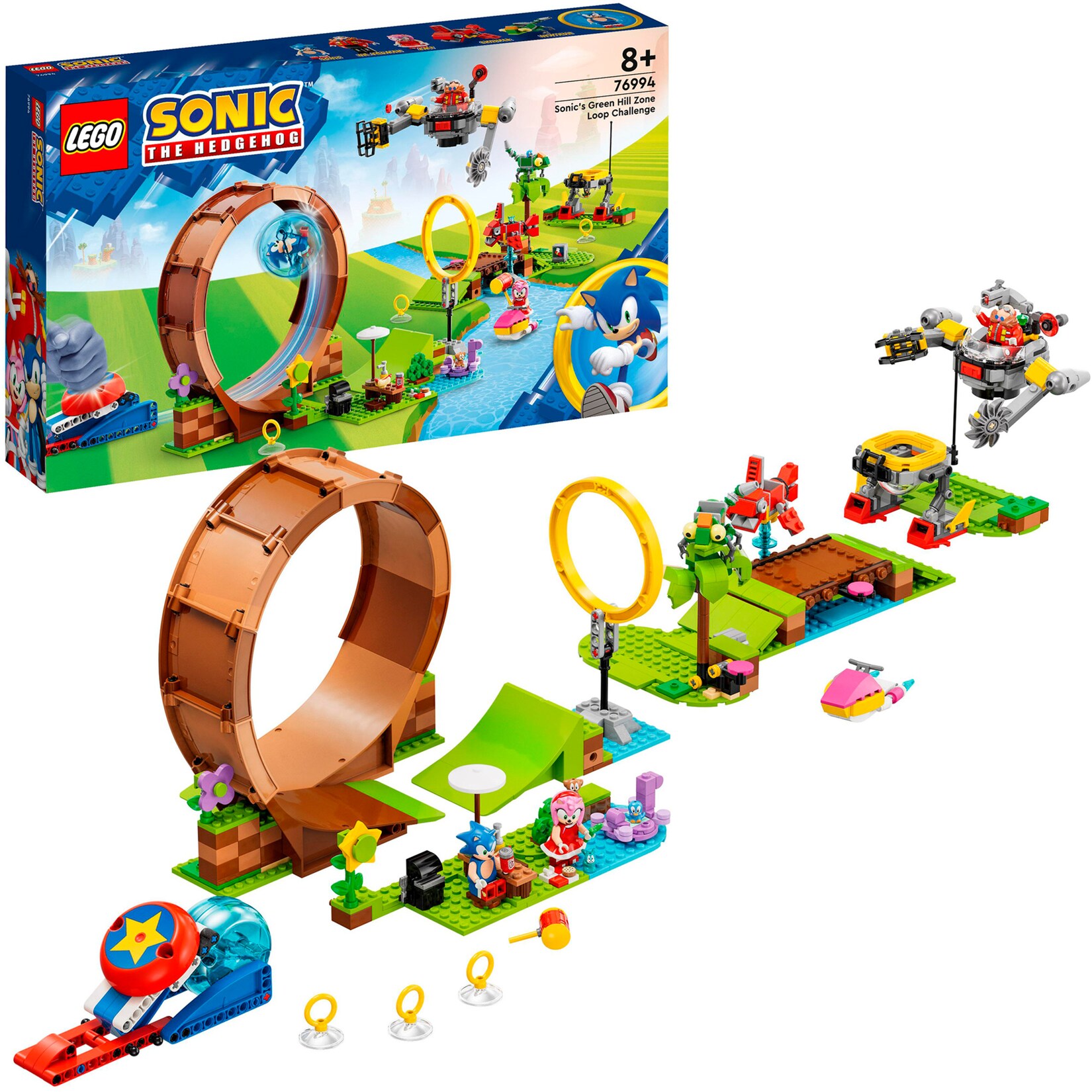LEGO Konstruktionsspielzeug Sonic the Hedgehog Sonics Looping-Challenge in der Green Hill Zone