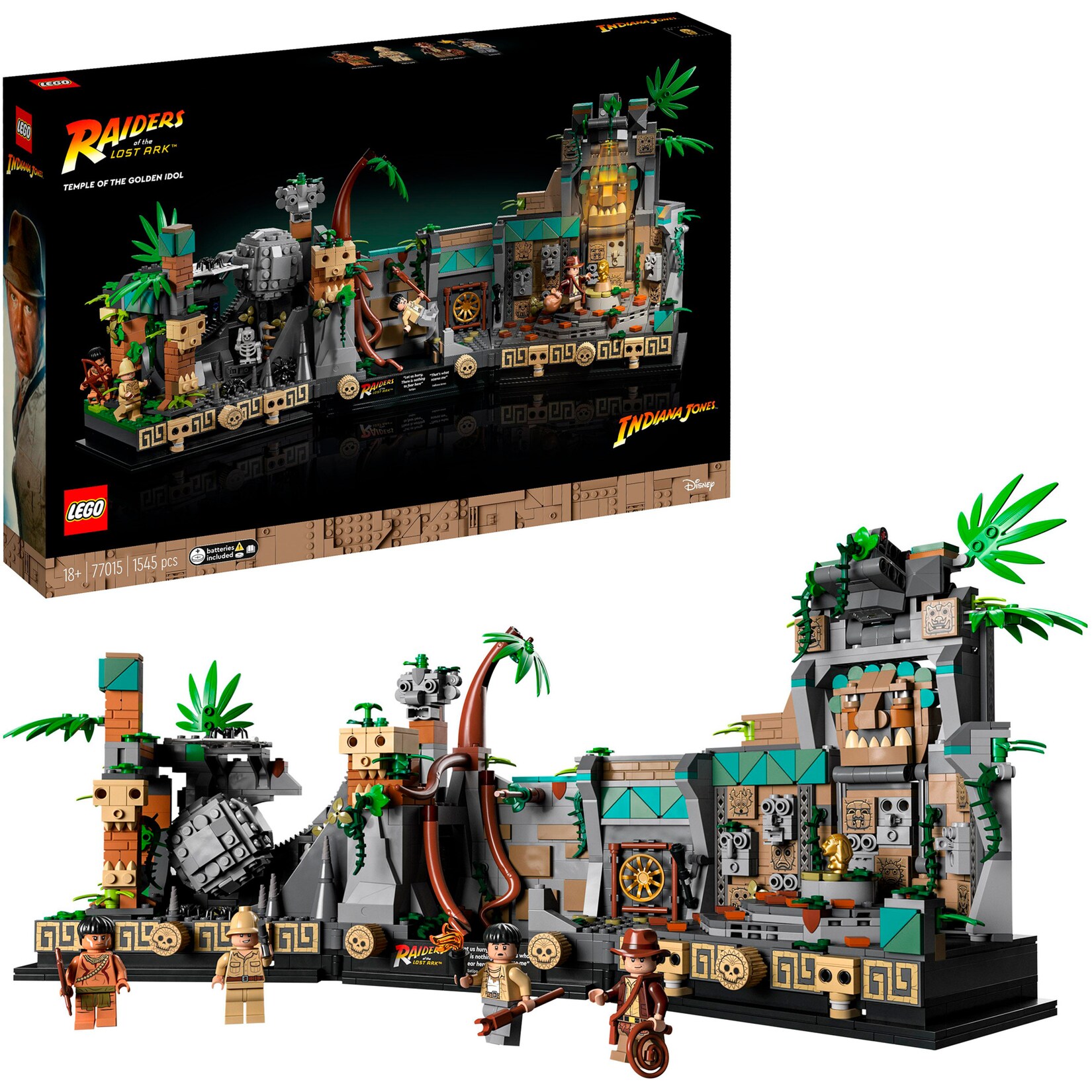 LEGO Konstruktionsspielzeug Indiana Jones Tempel des goldenen Götzen