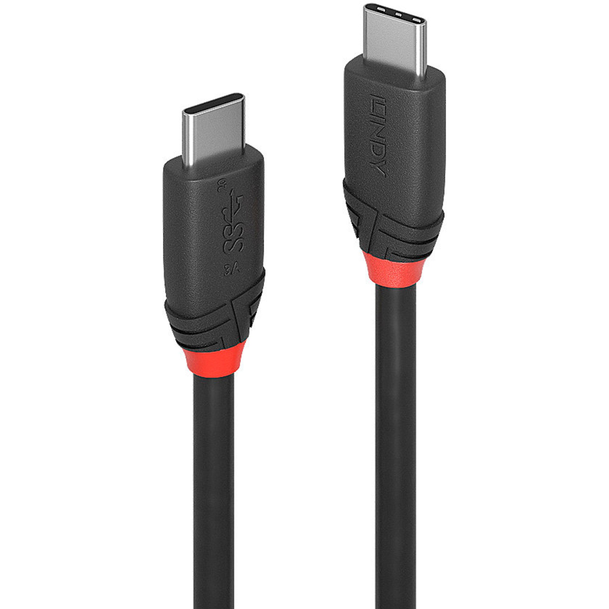 Lindy Kabel USB 3.2 Gen 2x2 Kabel Black Line, USB-C Stecker > USB-C Stecker - Bild 1