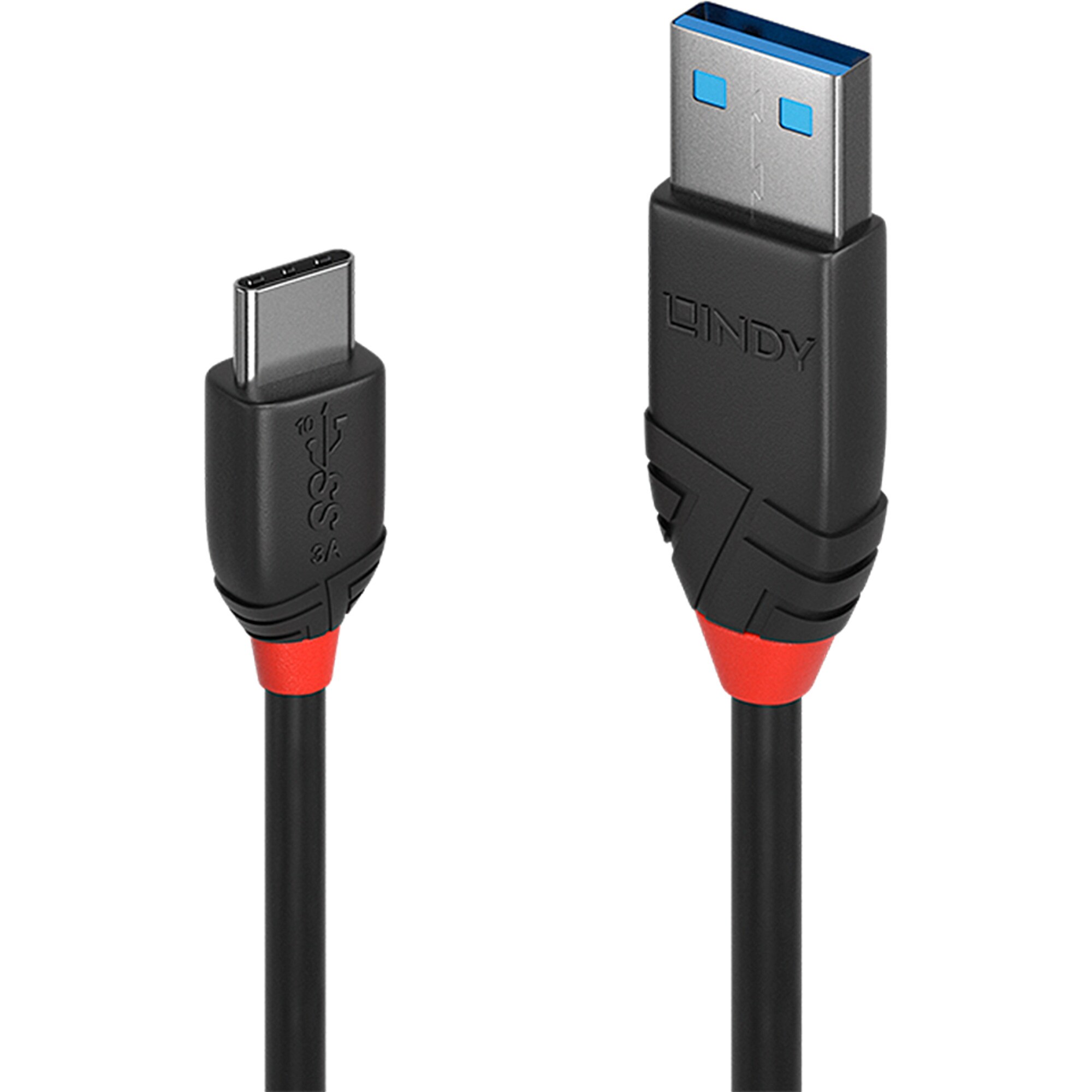 Lindy Kabel USB 3.2 Gen 2 Kabel Black Line, USB-A Stecker > USB-C Stecker - Bild 1