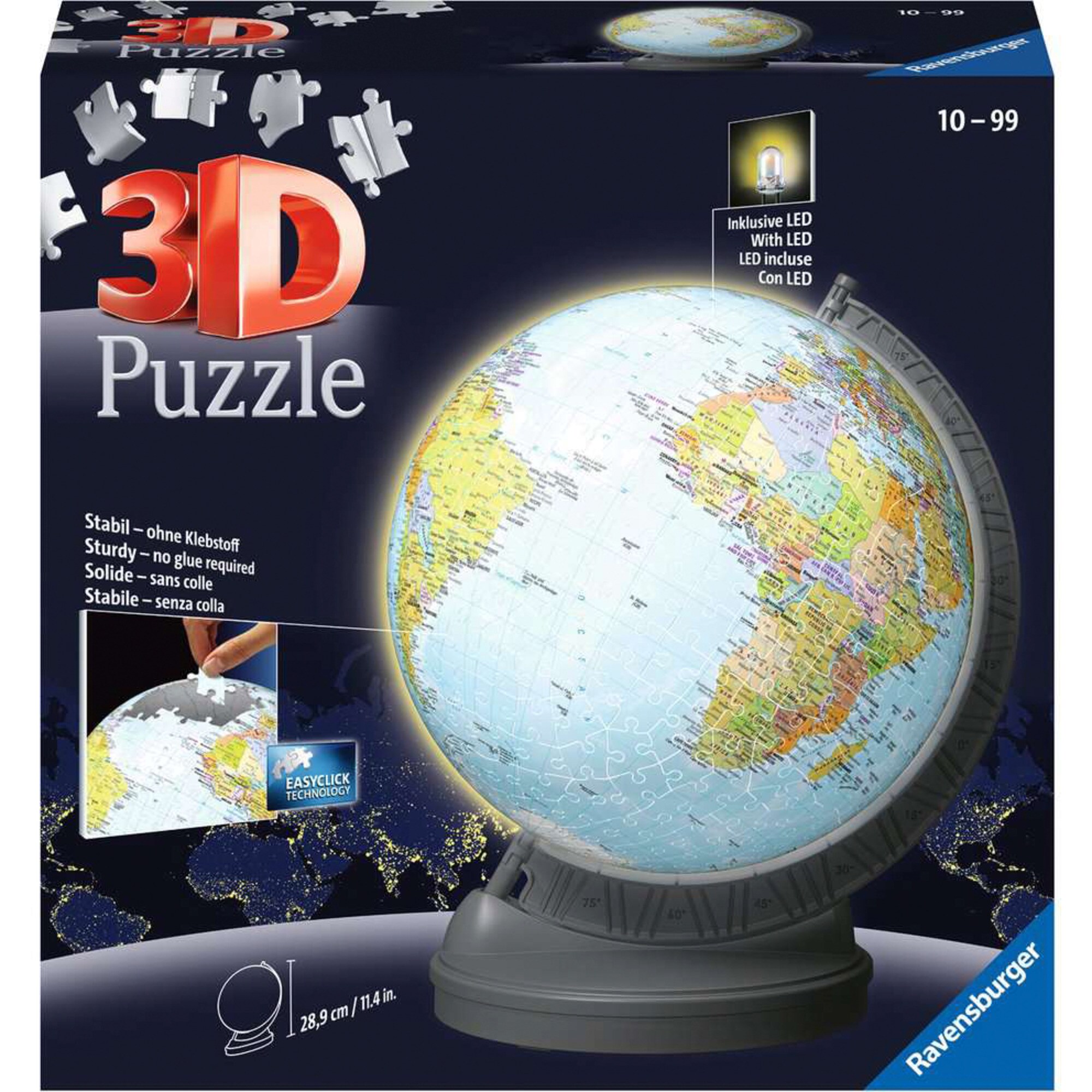Ravensburger Puzzle 3D Puzzle Globus mit Licht - Bild 1