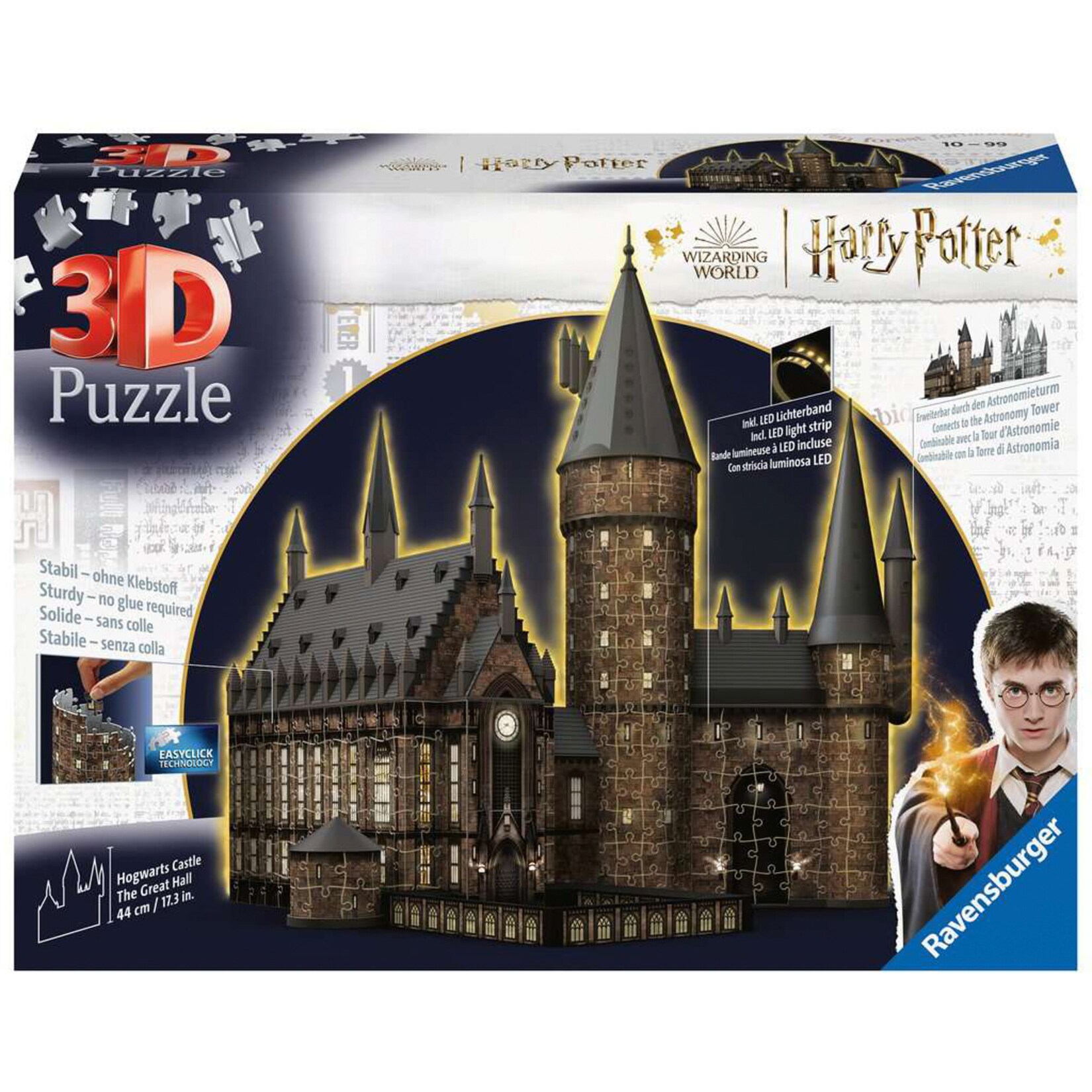 Ravensburger Puzzle 3D Puzzle Hogwarts Schloss - Die Große Halle Night Edition
