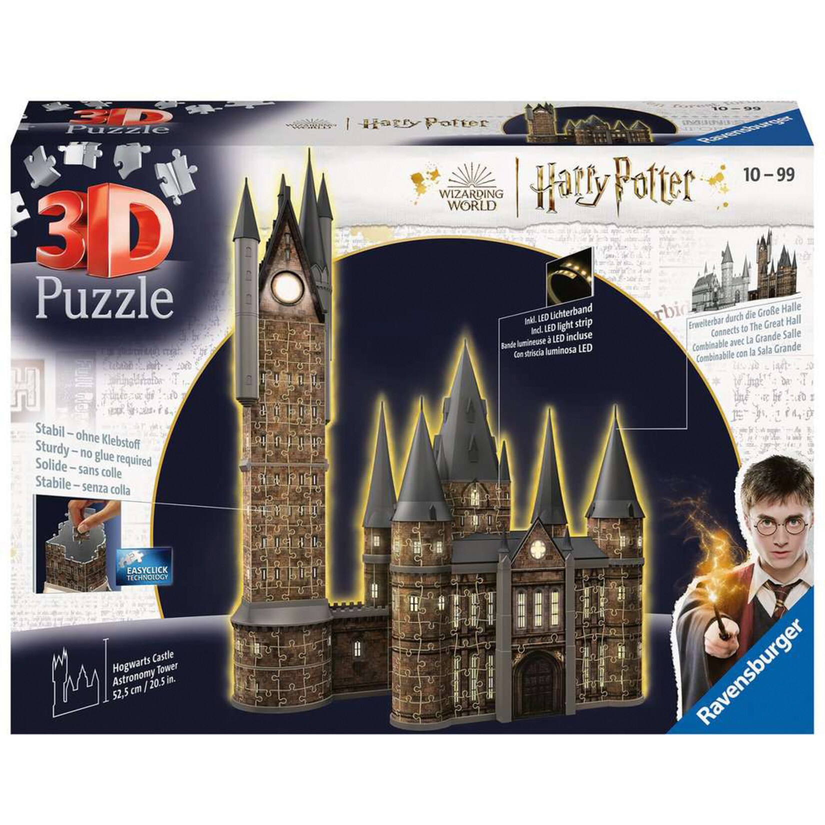 Ravensburger Puzzle 3D Puzzle Harry Potter Hogwarts Schloss - Astronomieturm Night Edition