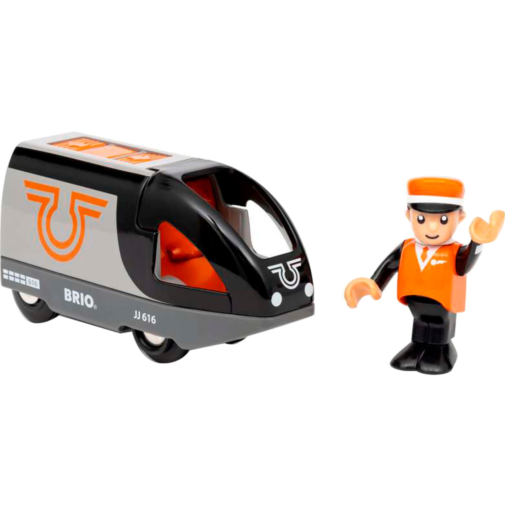 BRIO Spielfahrzeug World Orange-schwarzer Reisezug | 07312350360479