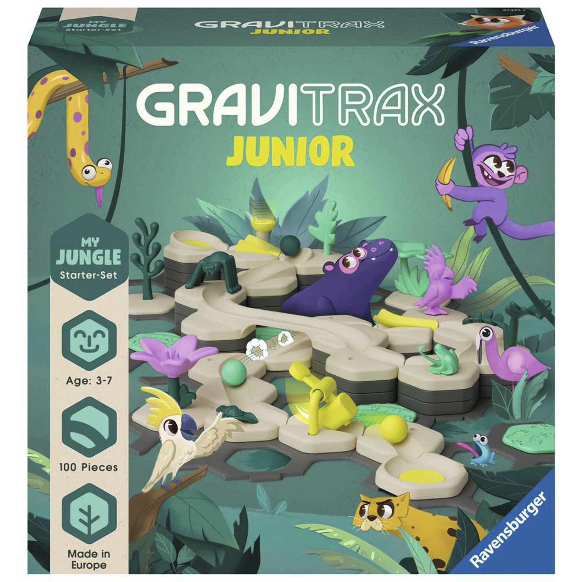 Ravensburger Bahn GraviTrax Junior Starter-Set L Jungle - Bild 1