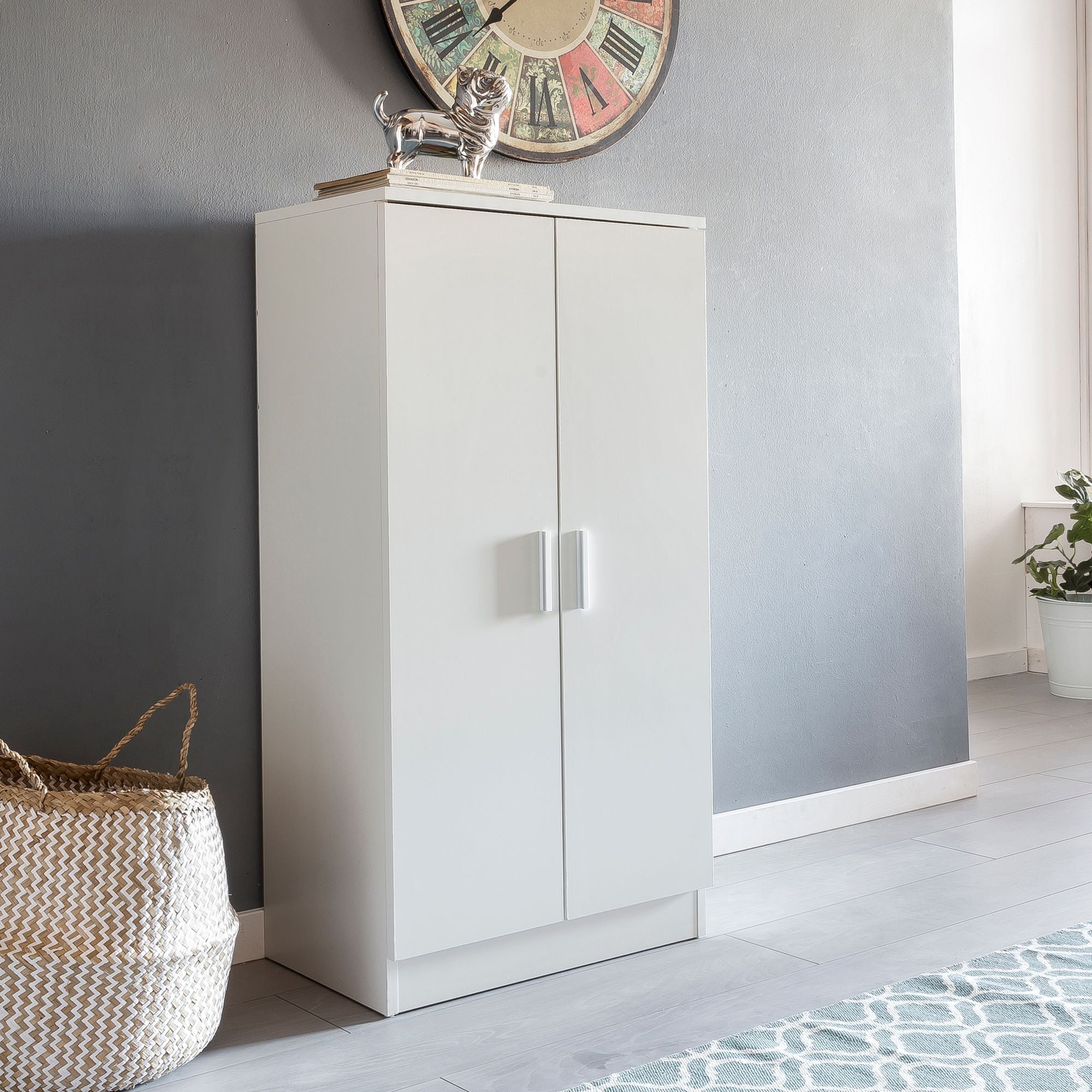 FineBuy Schuhschrank 7 F&auml;cher Schuhkommode Flurm&ouml;bel Flurschrank Kommode Flur - Bild 1