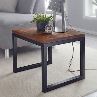 FineBuy Beistelltisch 45x40x45 cm Massivholz Wohnzimmertisch Tisch Wohnzimmer - Bild 1