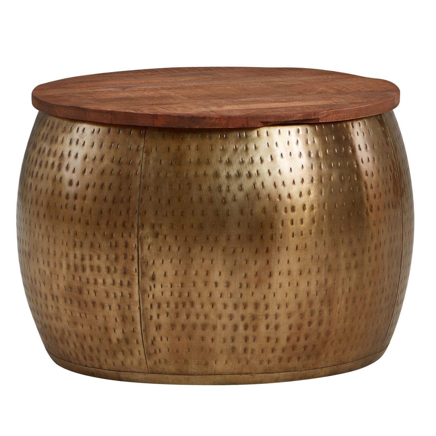 Couchtisch FineBuy Sofatisch Rund Metall Ø 60 cm Tisch Stauraum Wohnzimmertisch | 04251757711084