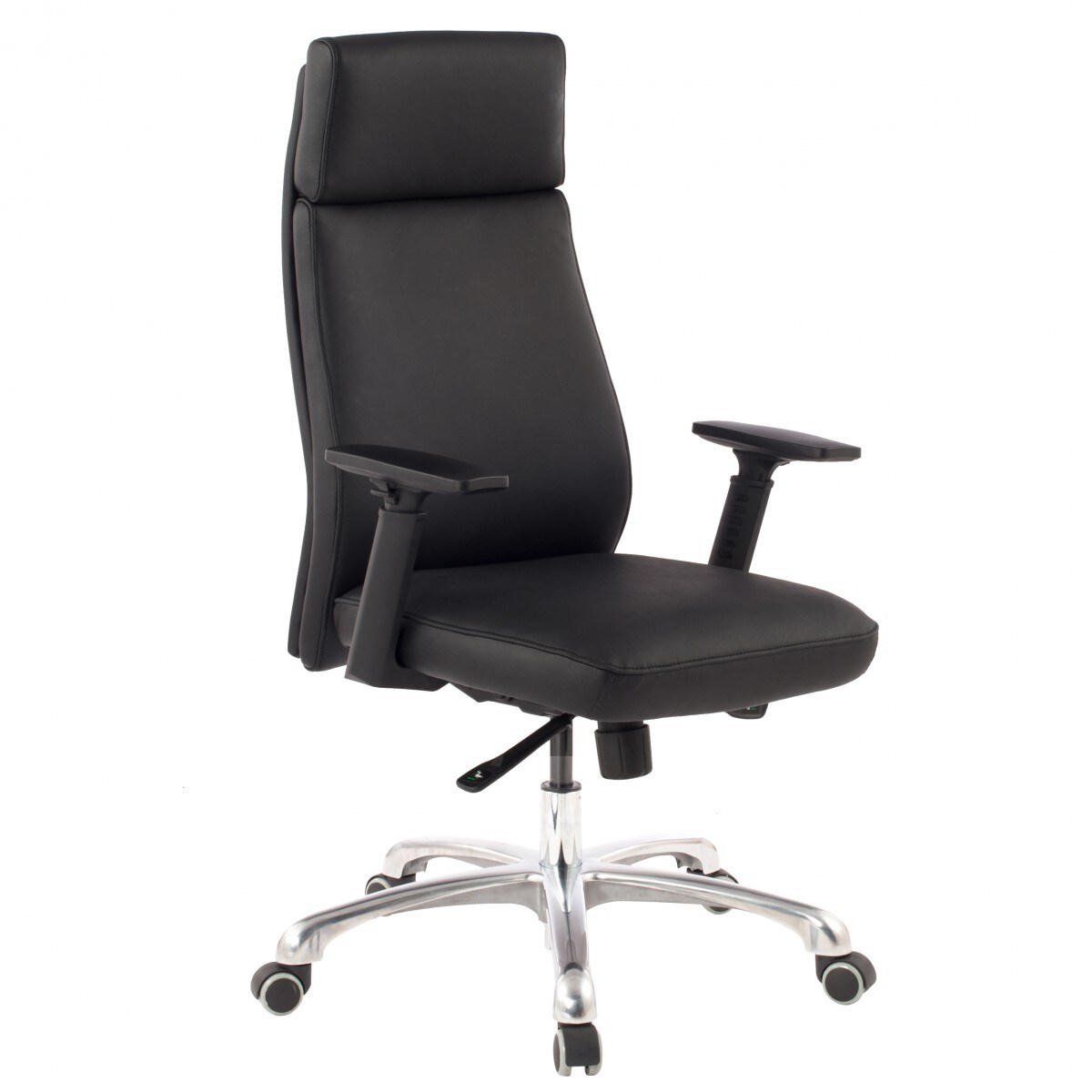 Bürostuhl Chefsessel PORTO Leder Schwarz Schreibtischstuhl Drehstuhl ergonomisch | 04251757713675