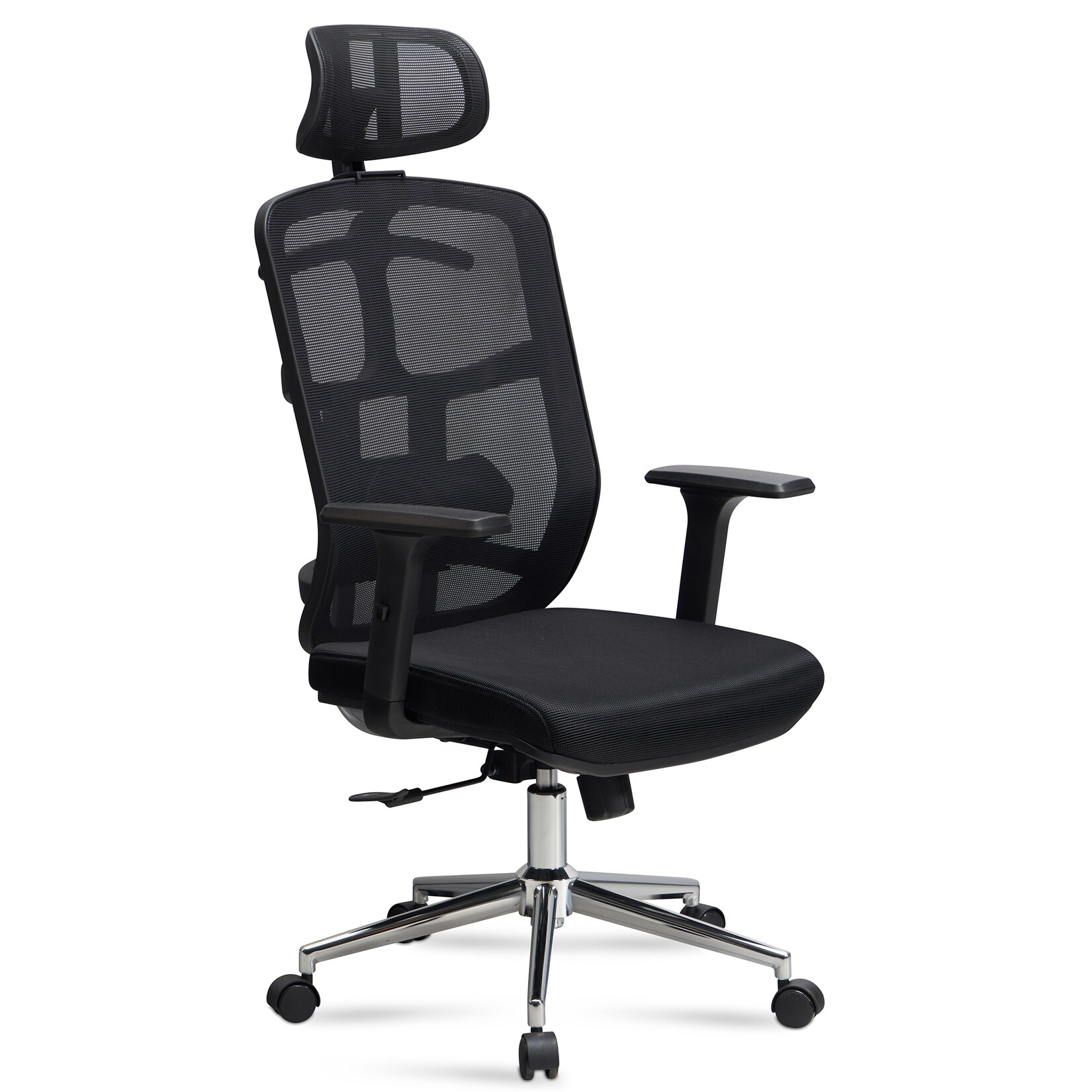 Bürostuhl FineBuy Schreibtischstuhl Mesh Schwarz Drehstuhl Ergonomisch 120 kg | 04251757718410