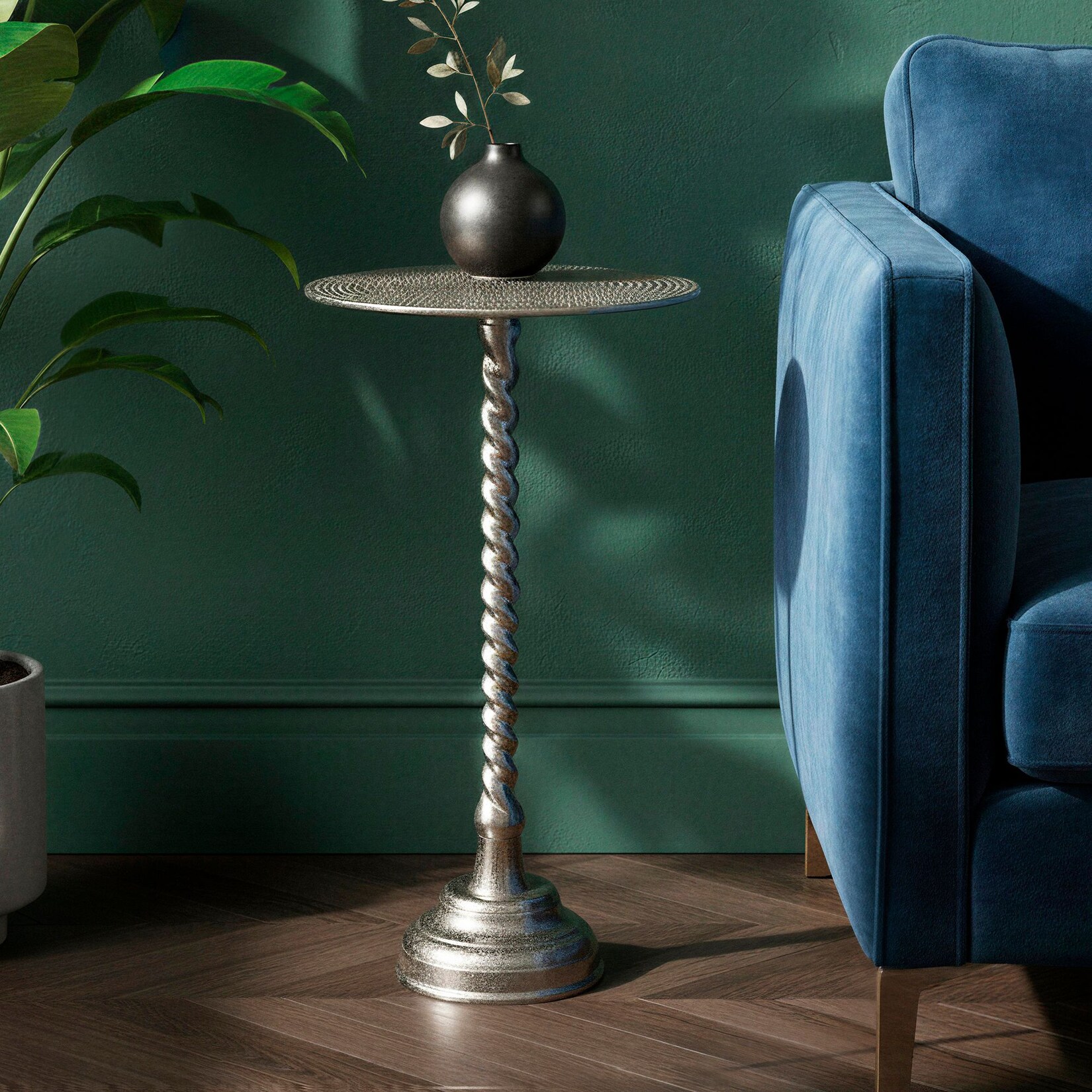 Beistelltisch Aluminium Anstelltisch Metall Wohnzimmertisch Dekotisch Couchtisch | 04251757733635