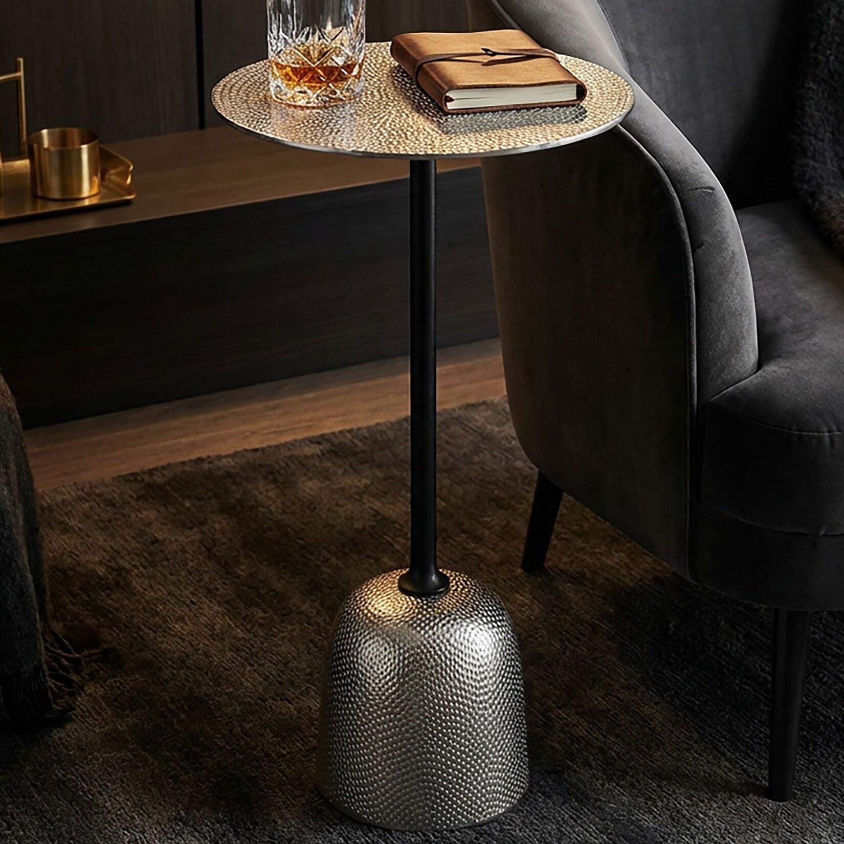 Beistelltisch Aluminium Anstelltisch Metall Wohnzimmertisch Dekotisch Couchtisch | 04251757733963